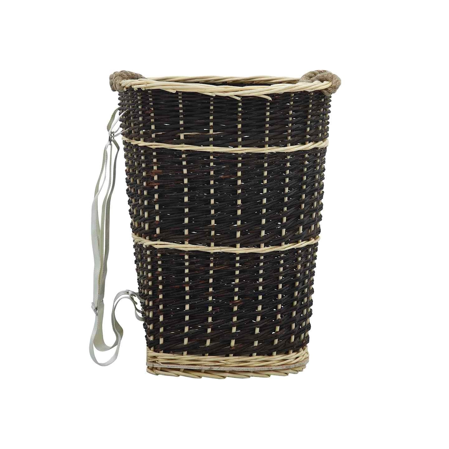 Sac à dos bois de chauffage sangles de transport 50x44x58 cm