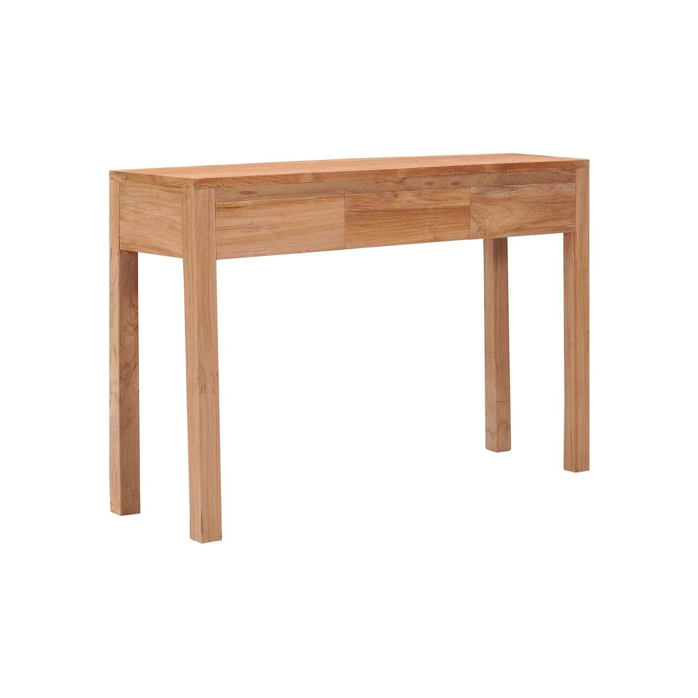 Table console 110x35x75 cm bois de teck solide