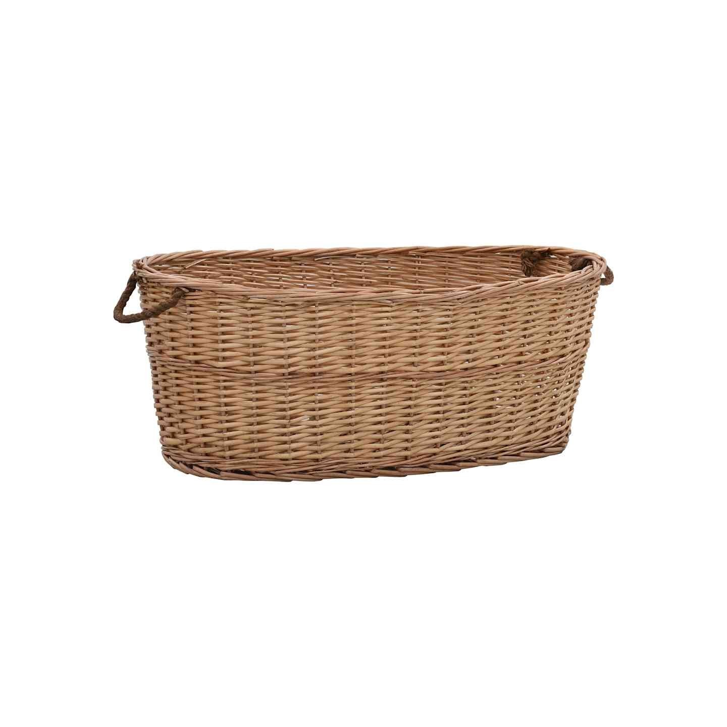 Panier à bois de chauffage poignées de transport 88x57x34 cm