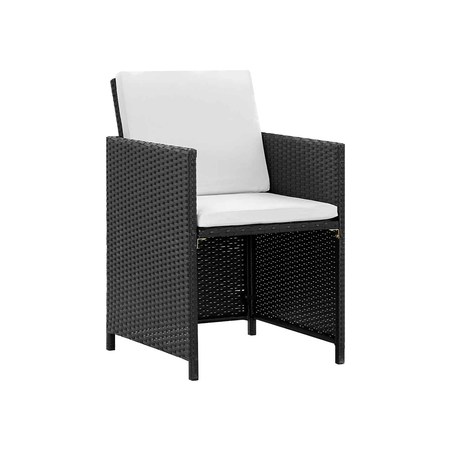 Ensemble à manger d’extérieur 11 pcs coussins résine tressée