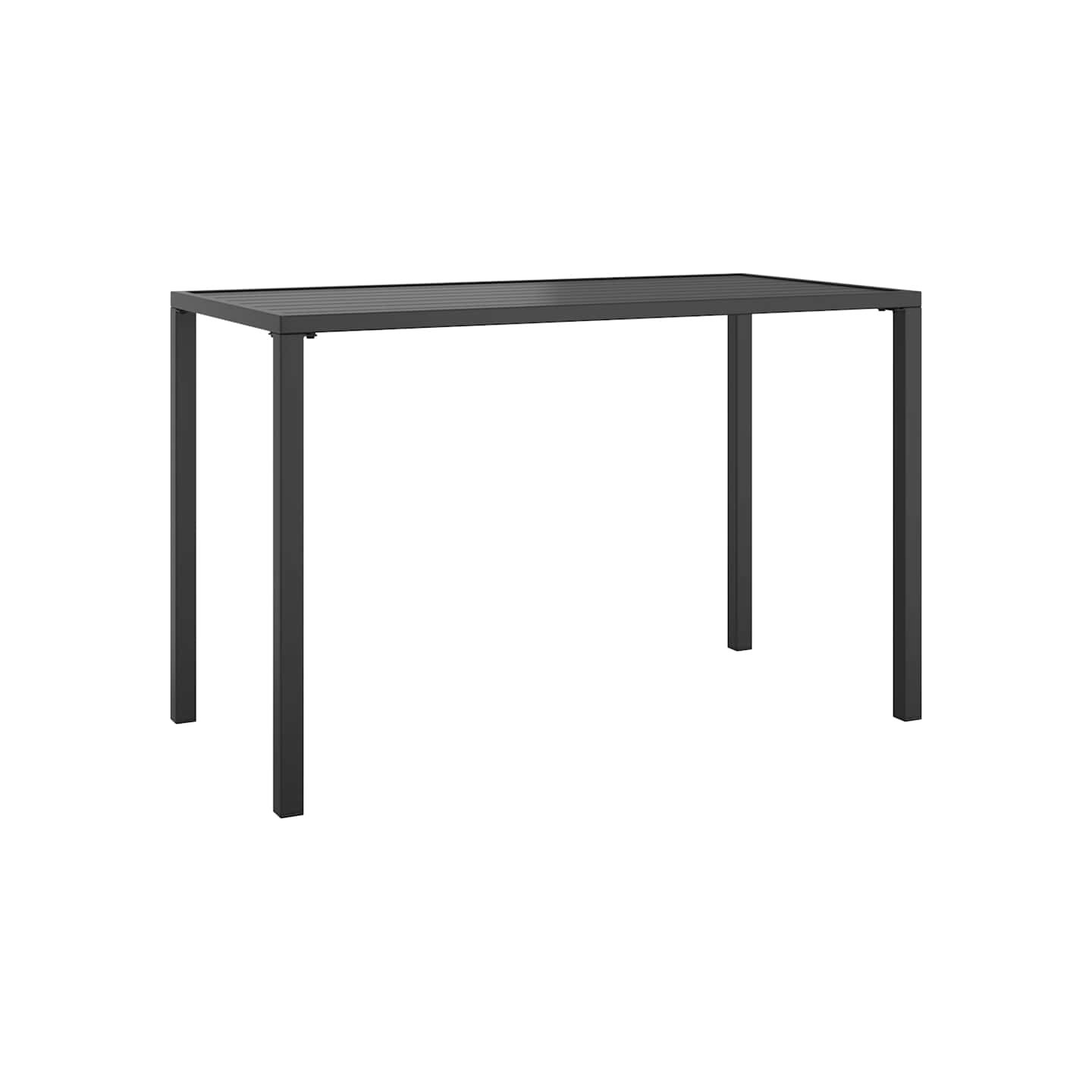 Table à manger de jardin anthracite 110x54x70 cm acier