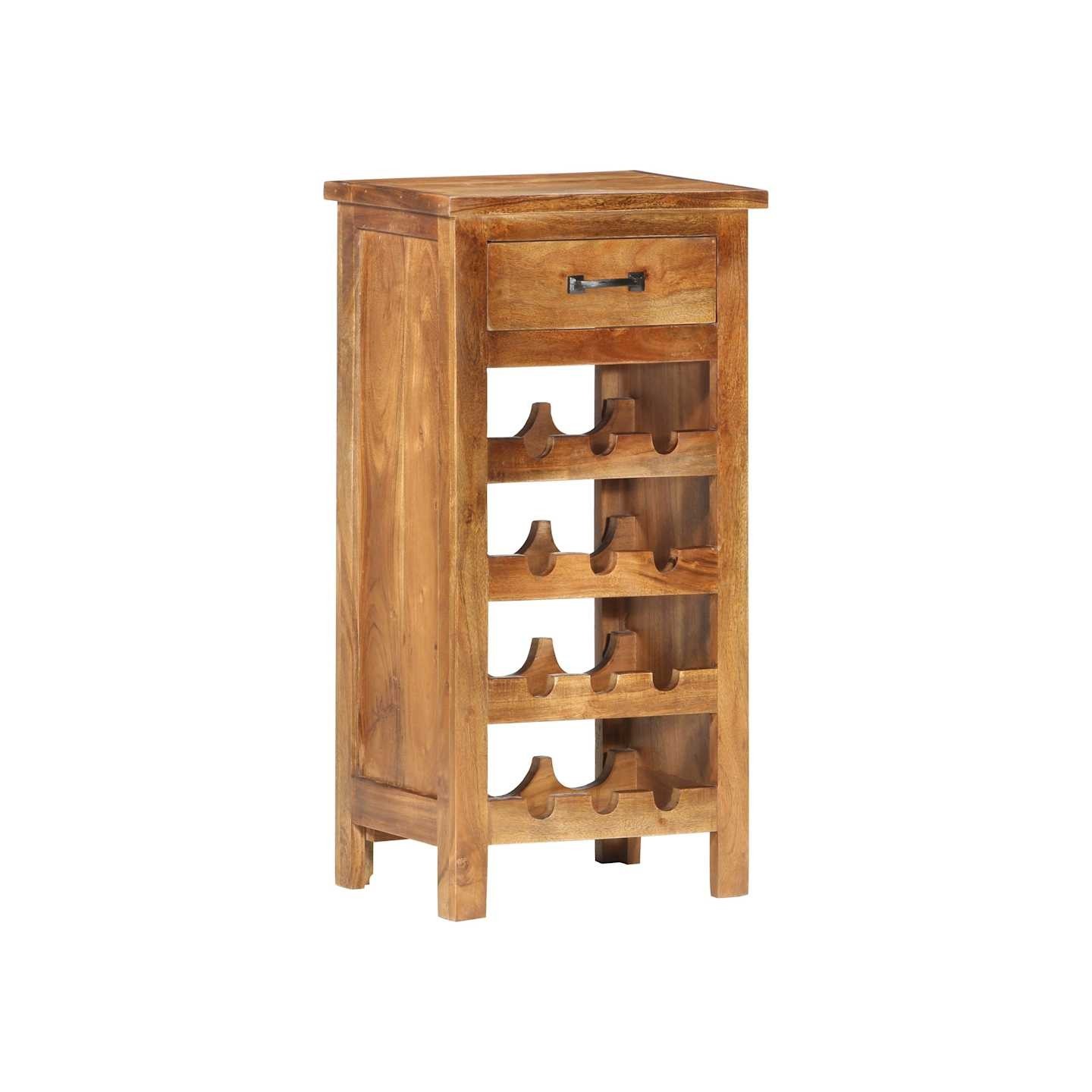 Casier à bouteilles 40x30x80 cm Bois d'acacia massif
