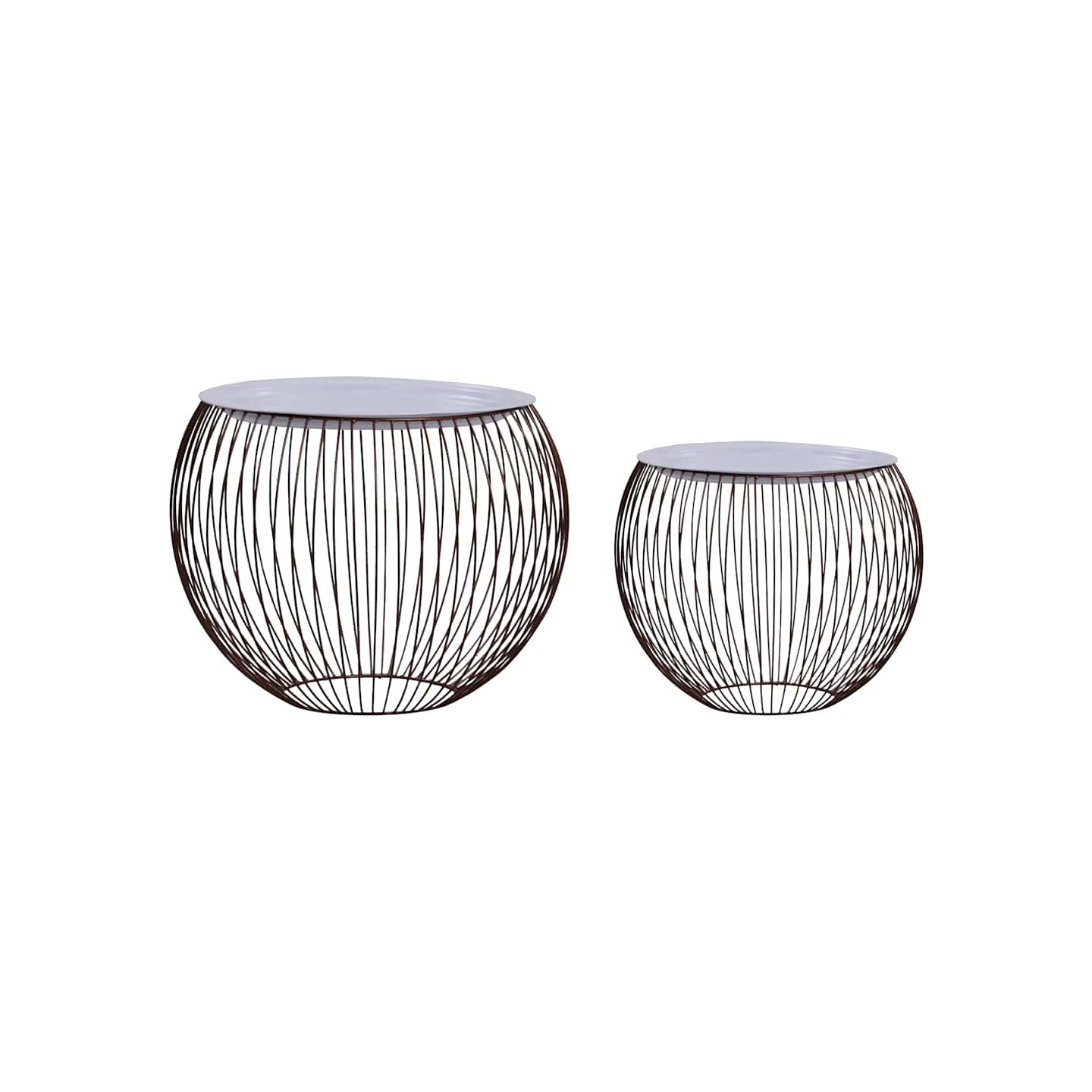 Tables basses 2 pcs Doré