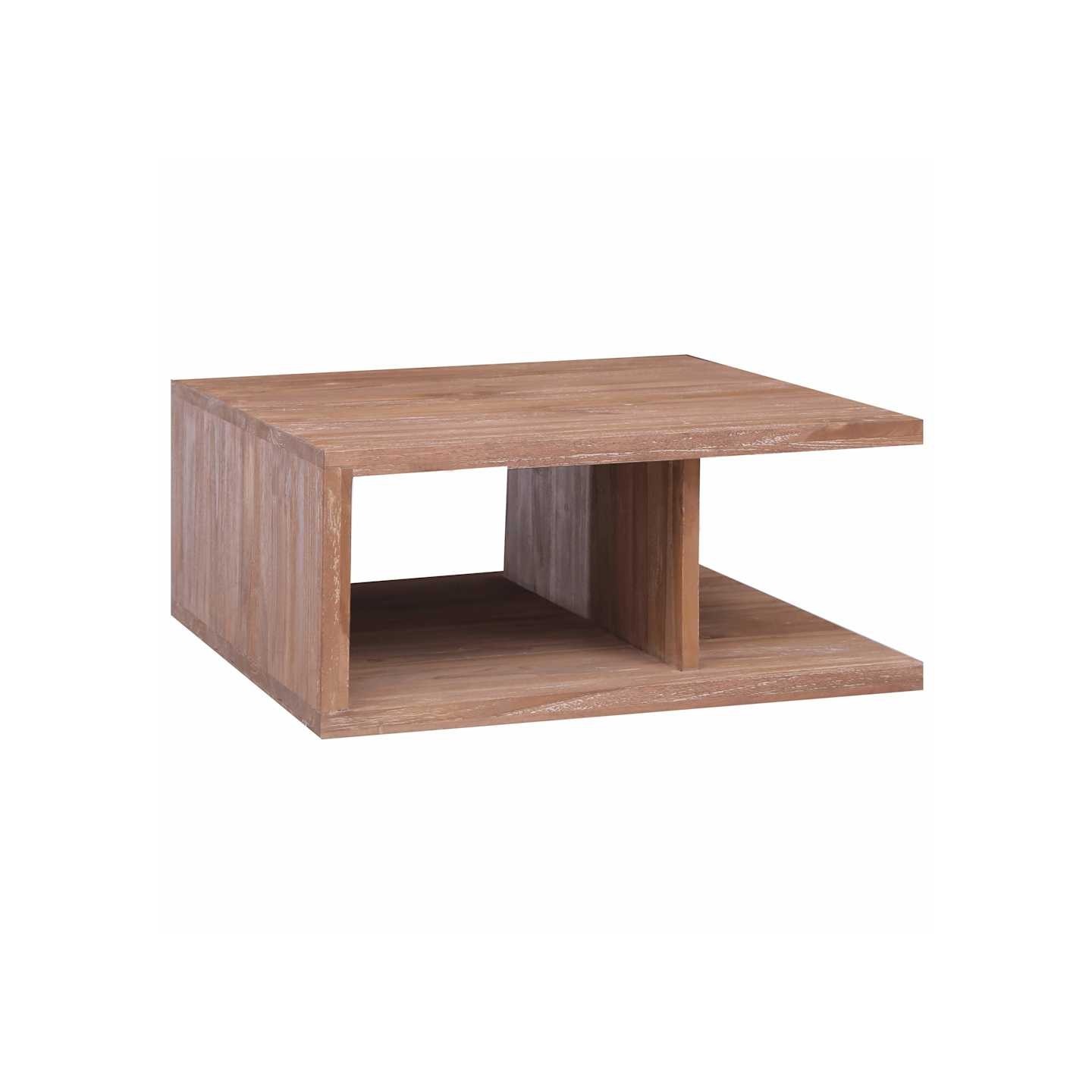 Table basse 70x70x30 cm Bois de teck massif