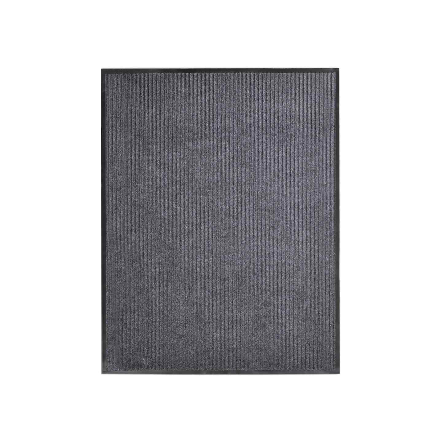 Tapis d'entrée gris 117x220 cm PVC