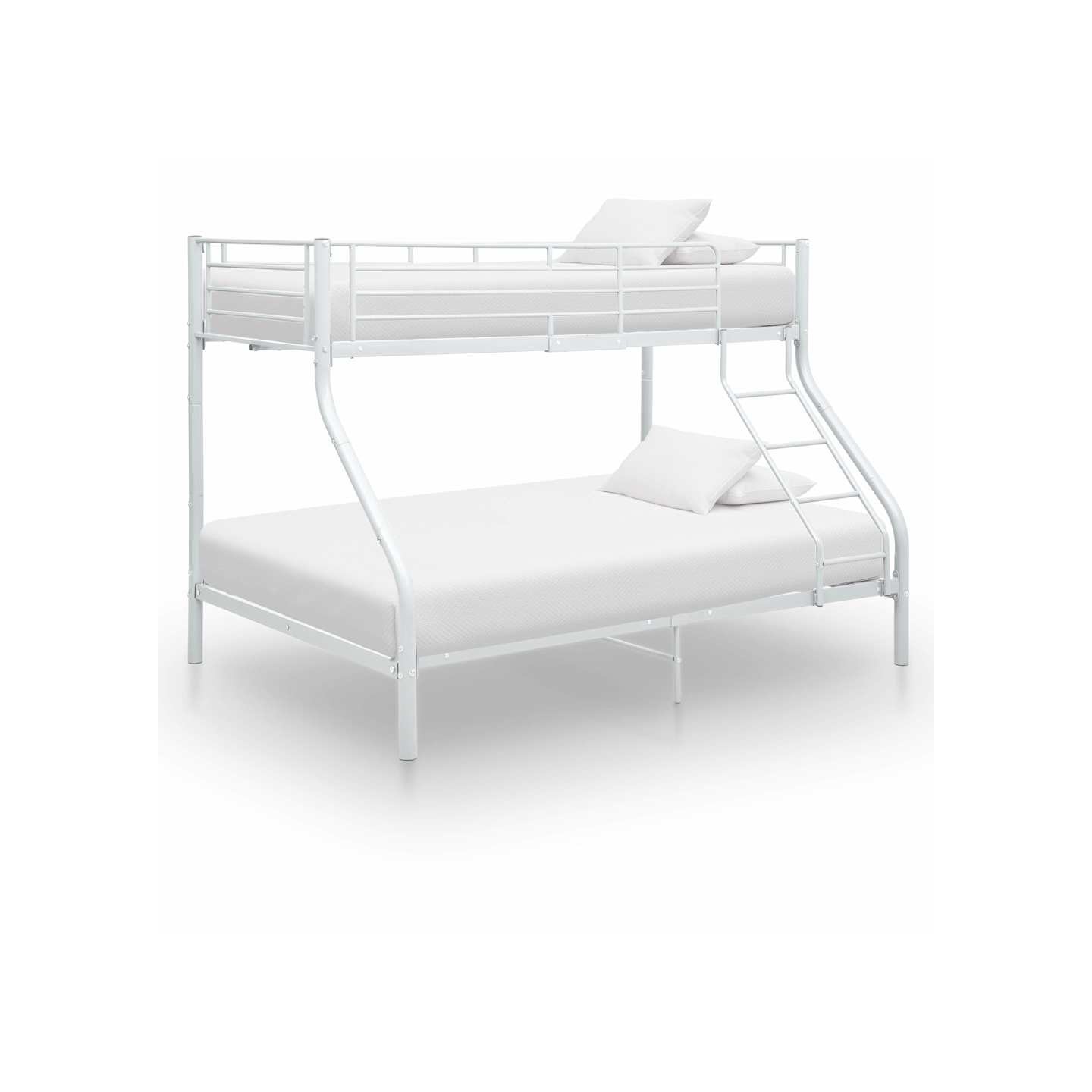 Cadre de lit superposé sans matelas Blanc 140x200 cm/90x200 cm