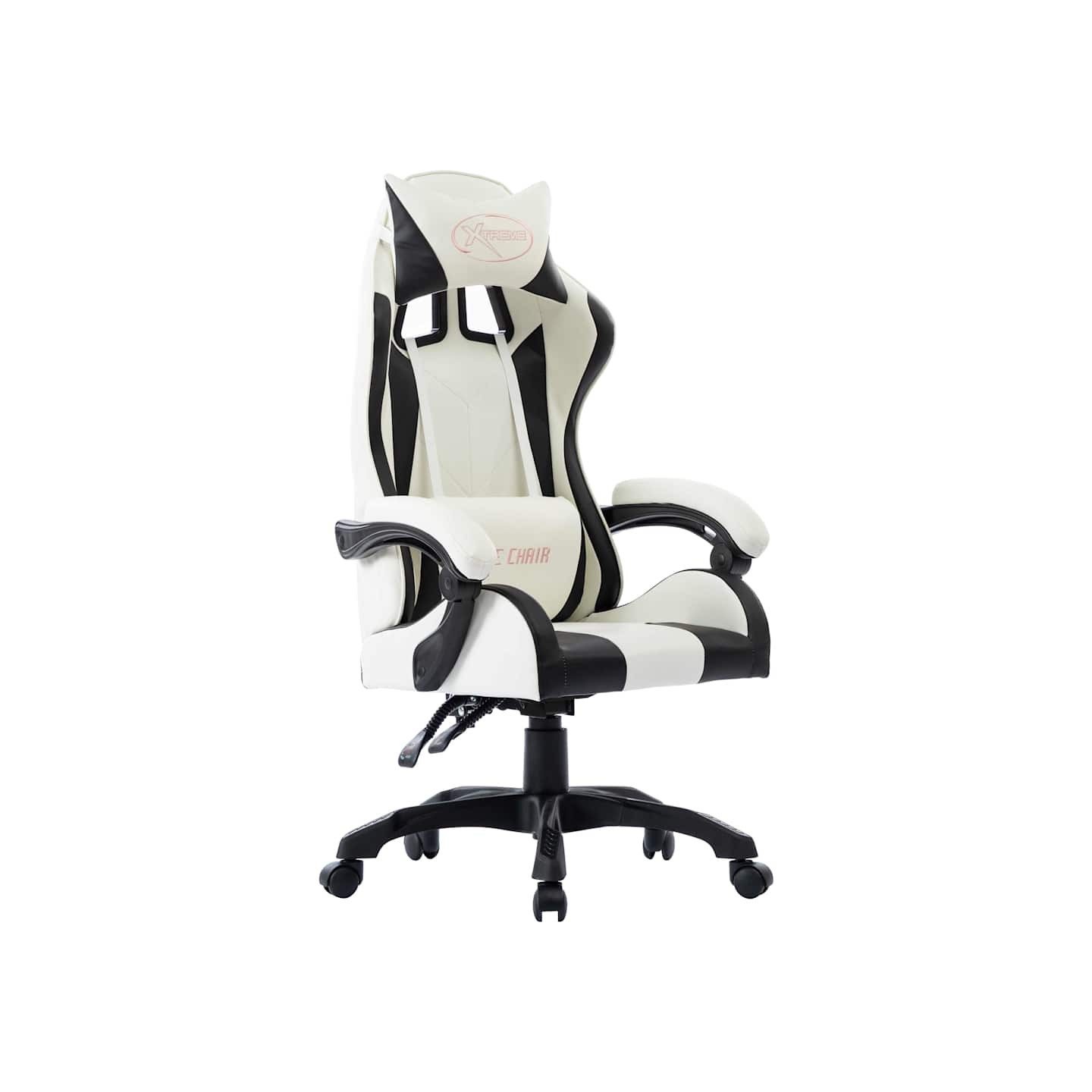 Fauteuil de jeux vidéo Blanc Similicuir