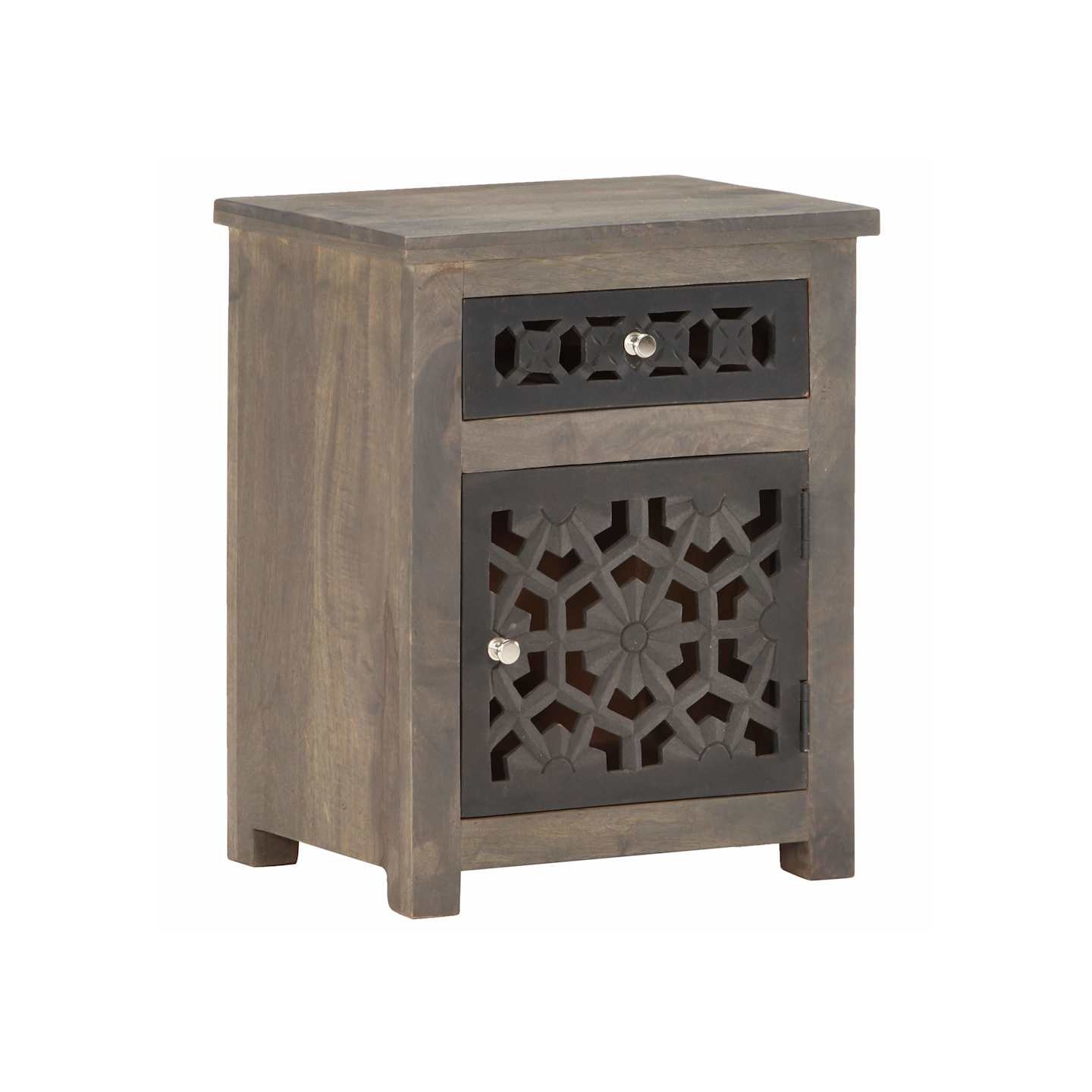 Table de chevet 40x30x50 cm Bois de manguier massif