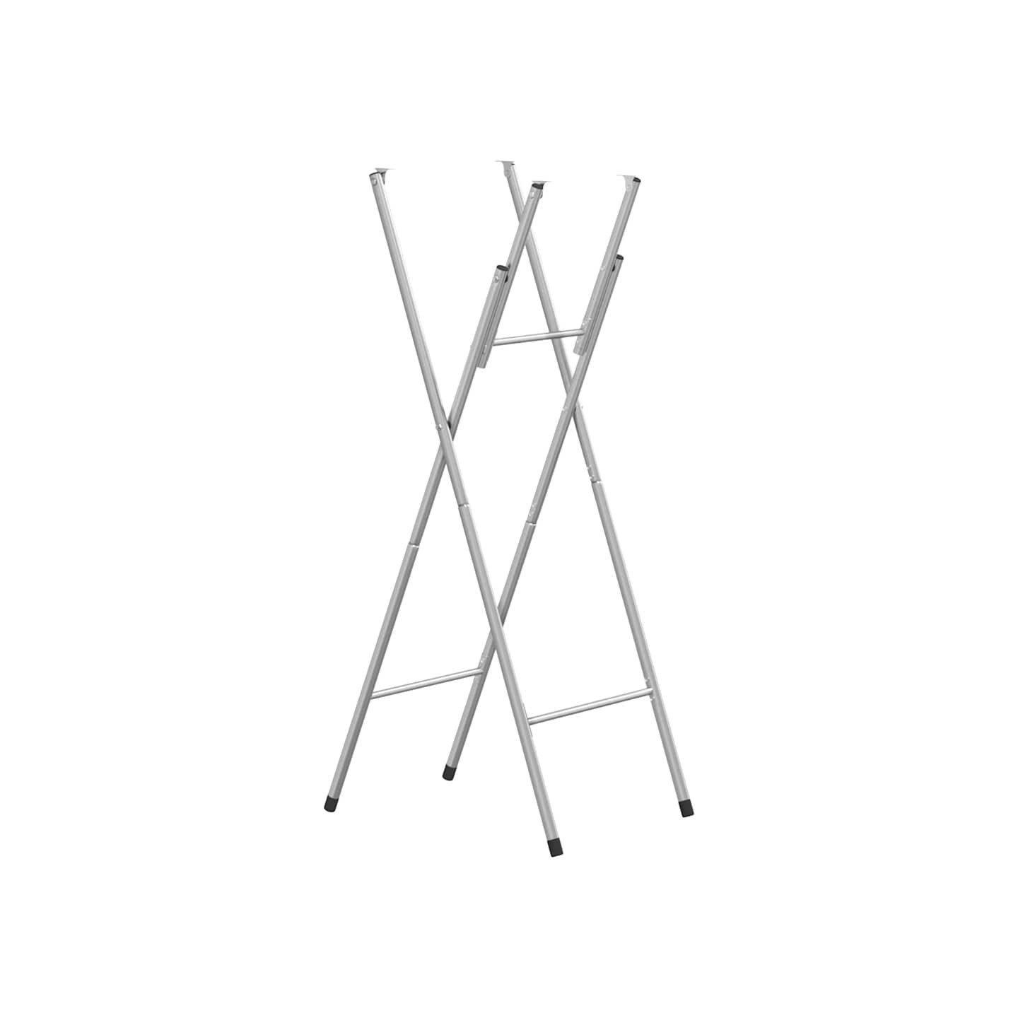 Pieds de table de bar pliables Argenté 45x53x108 cm