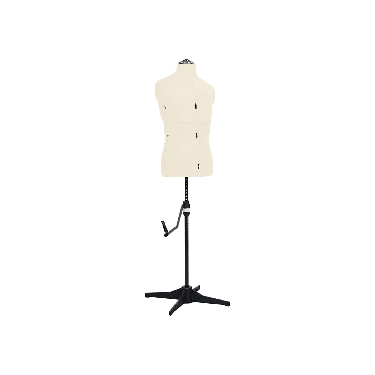 Mannequin de couture ajustable pour homme Crème Taille 37-45
