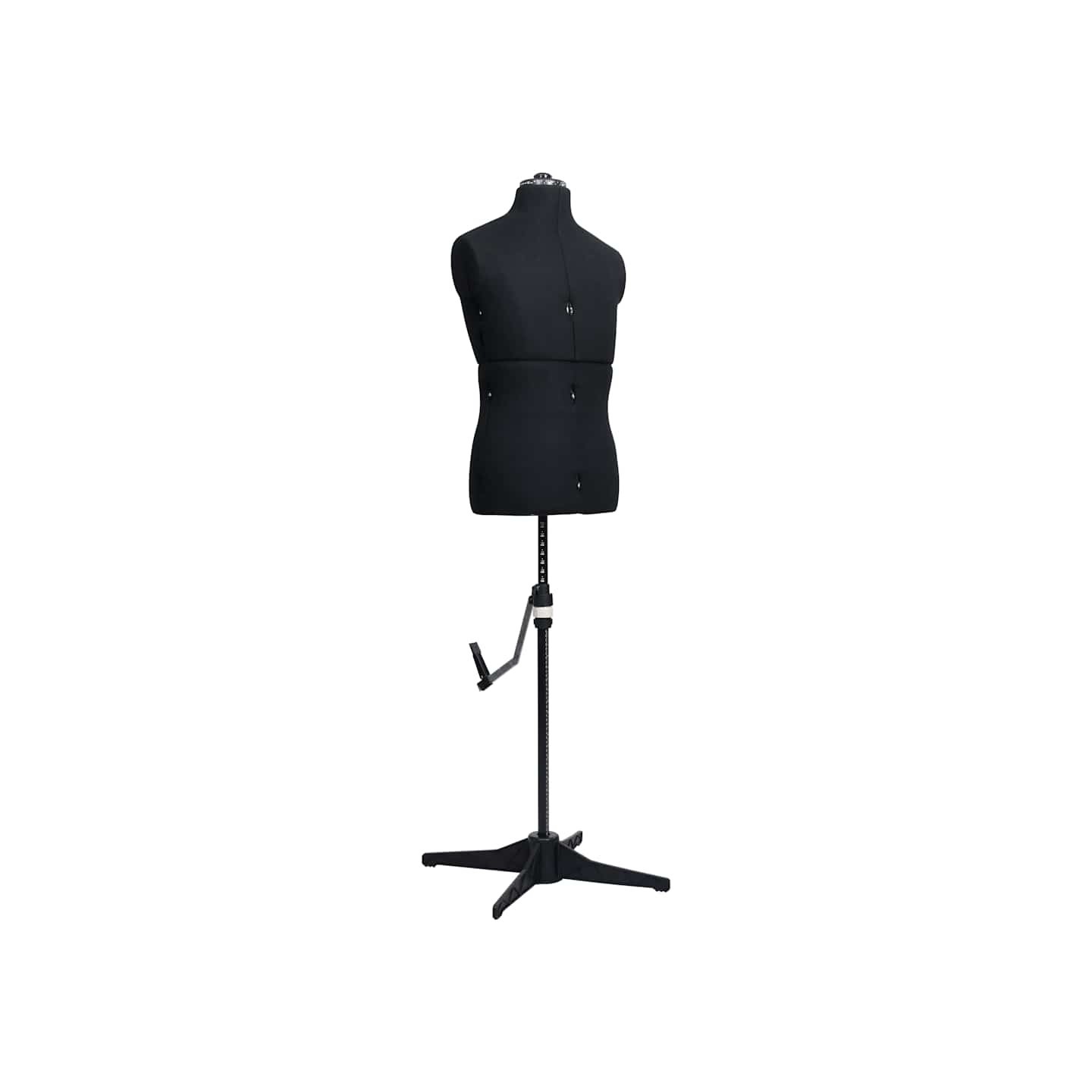 Mannequin de couture ajustable pour homme Noir Taille 37-45