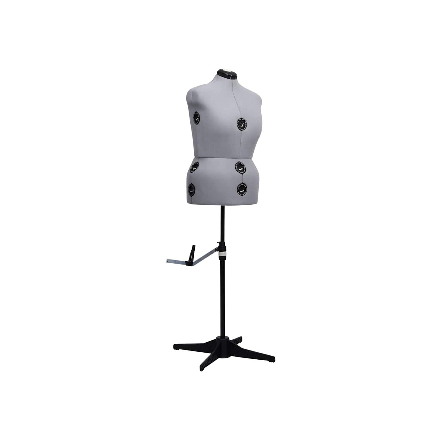 Mannequin de robe ajustable pour femme Gris L Taille 44-50