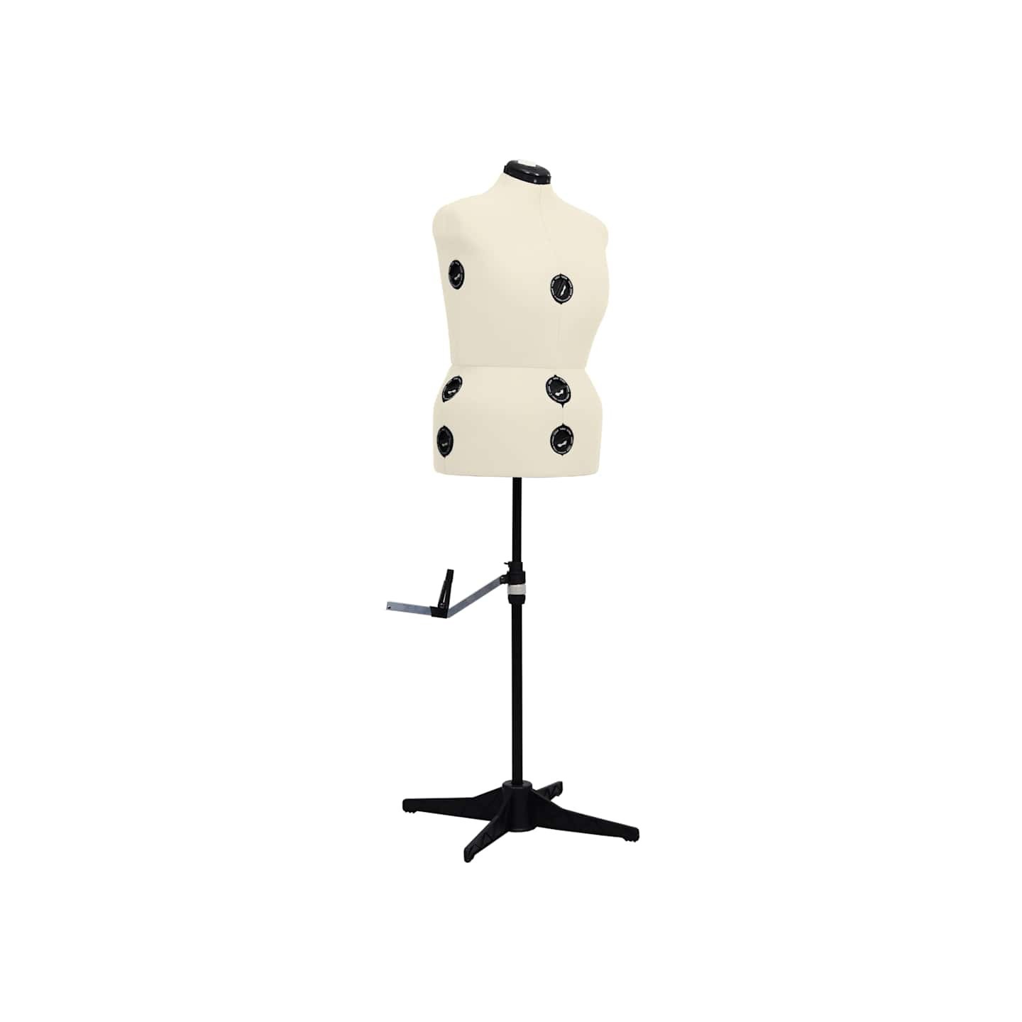 Mannequin de robe ajustable pour femme Crème L Taille 44-50