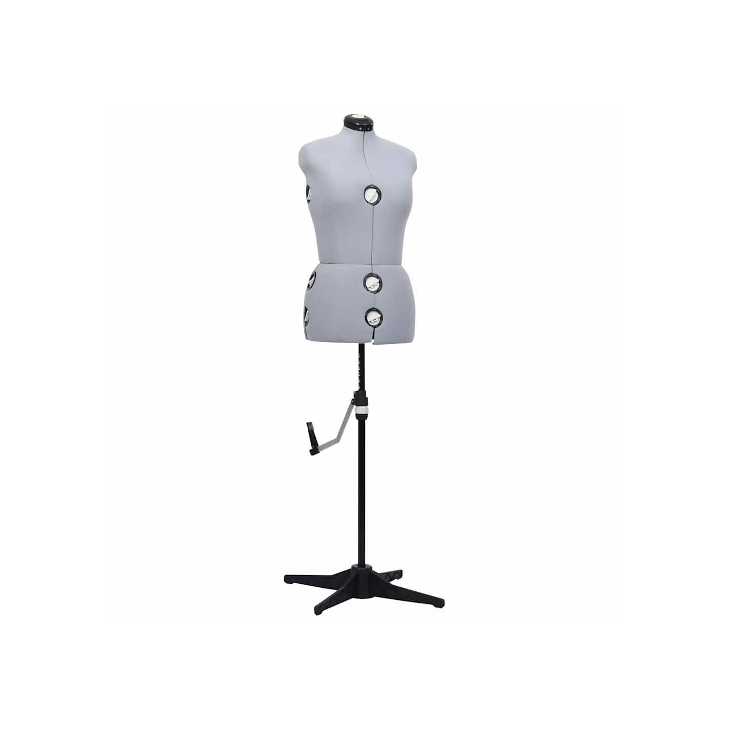 Mannequin de robe ajustable pour femme Gris M Taille 40-46