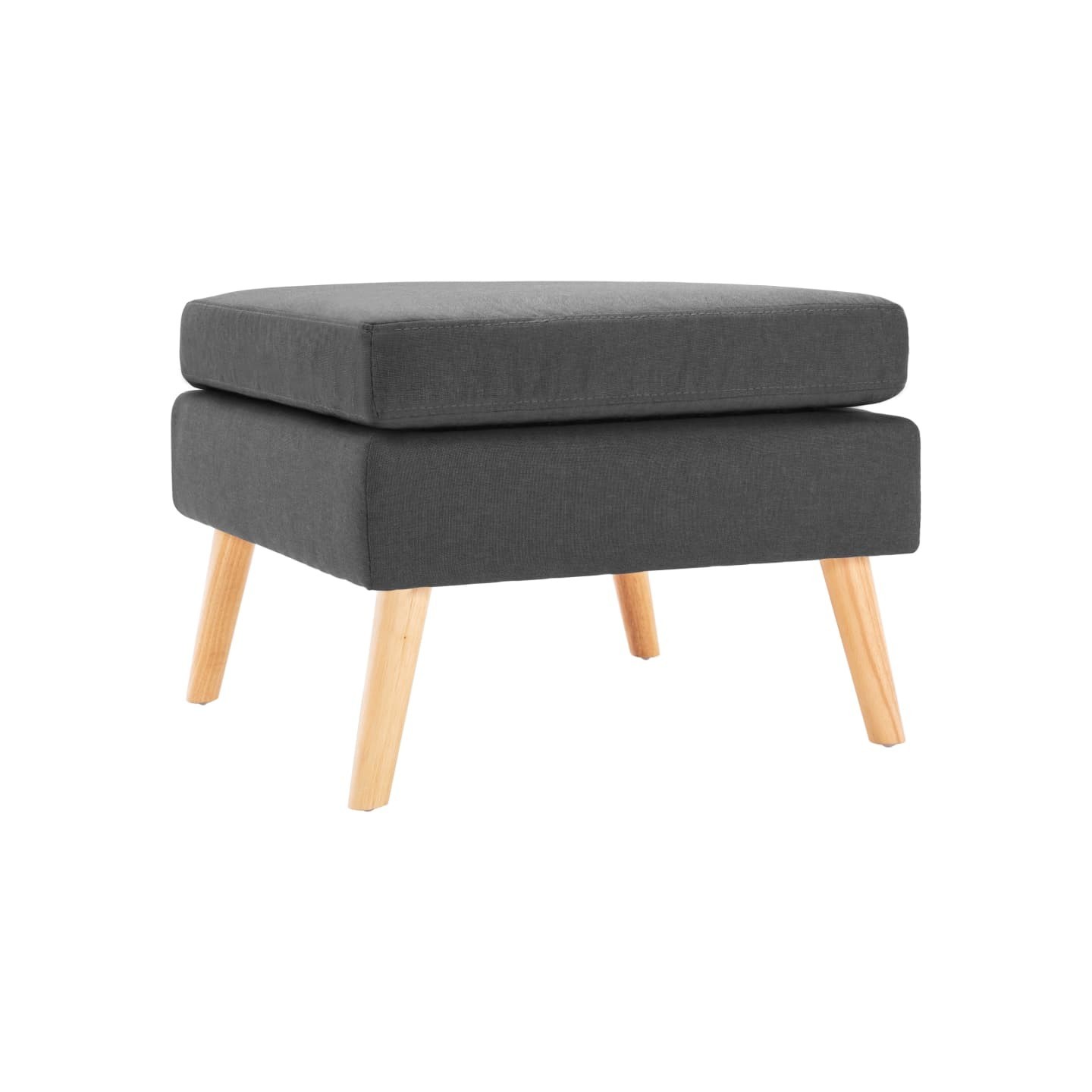 Repose-pied Gris foncé Tissu