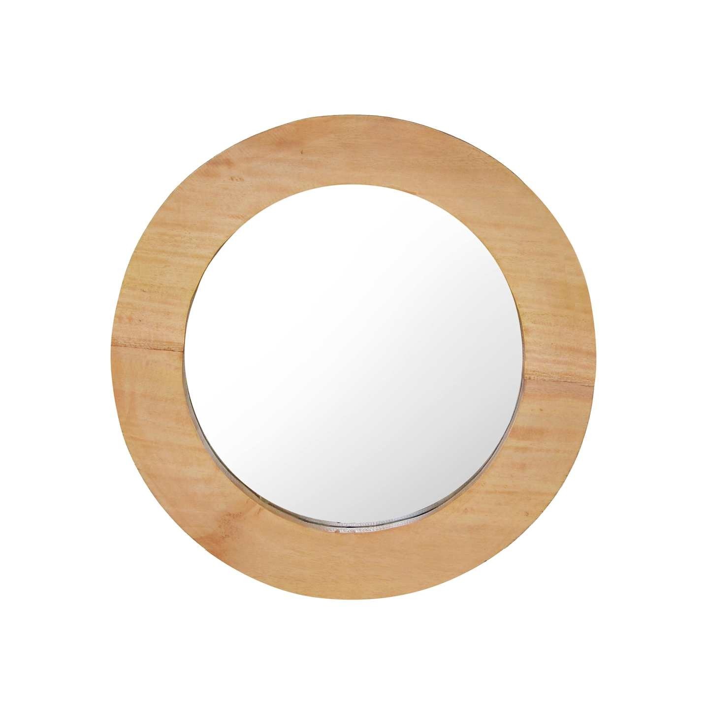 Miroir mural 40 cm Teck Rond