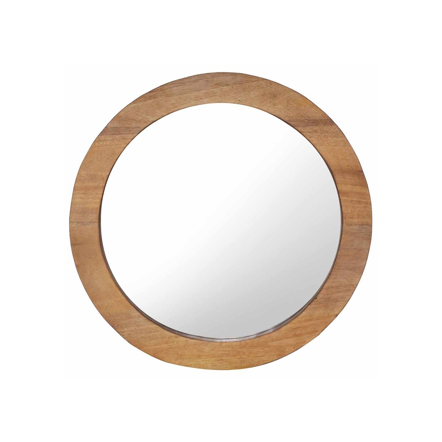 Miroir mural 60 cm Teck Rond