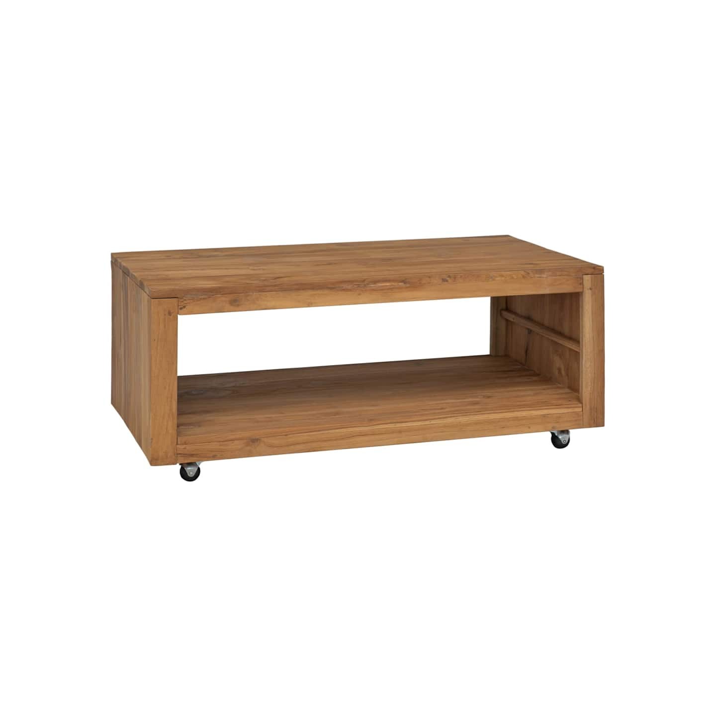 Table basse 110x60x40 cm bois de teck massif