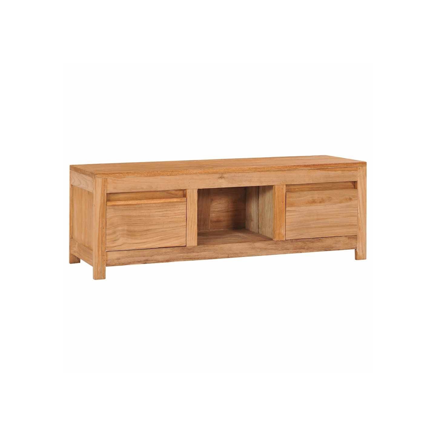 Meuble TV 100x30x35 cm bois de teck massif