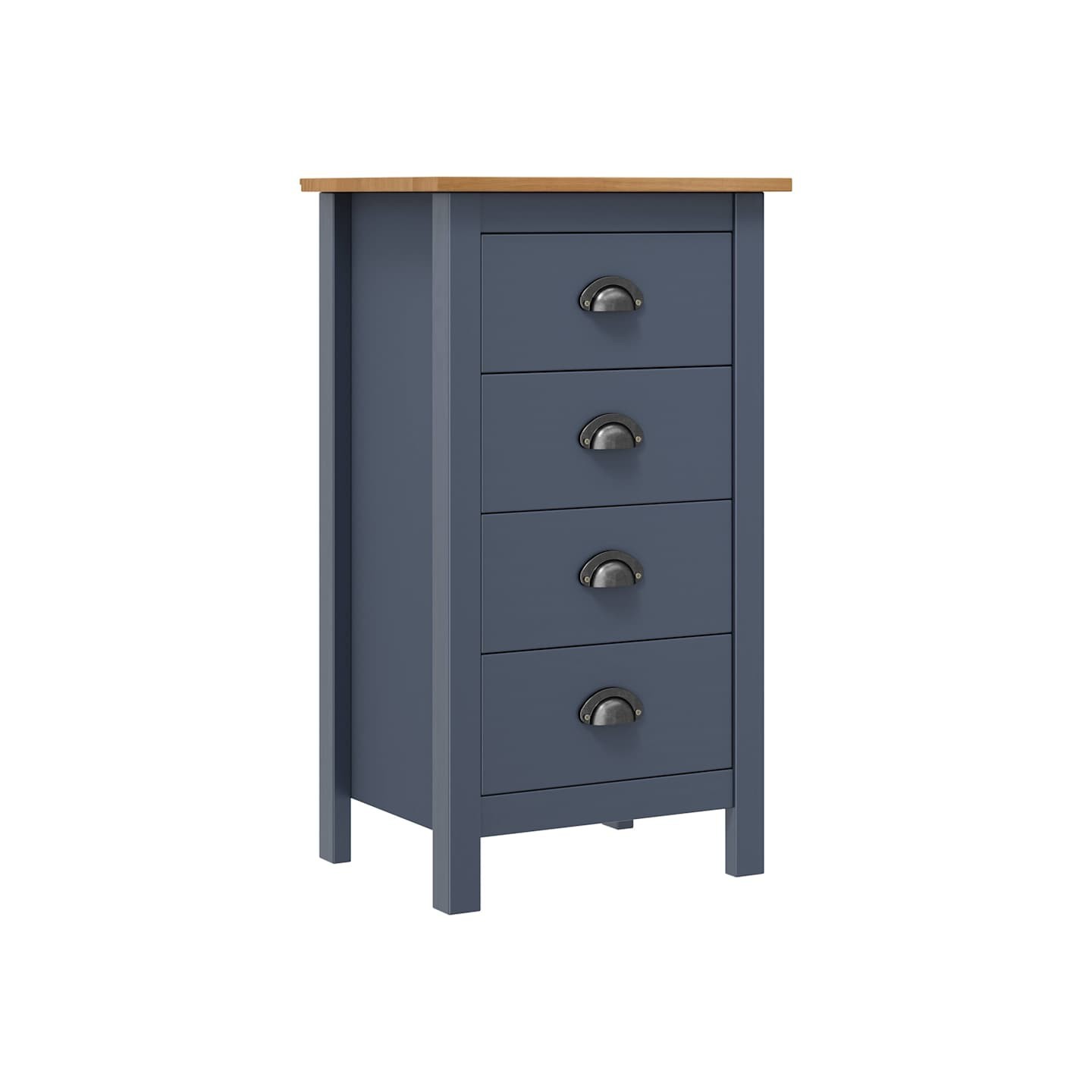 Buffet Hill Gris 46x35x80 cm Bois de pin solide