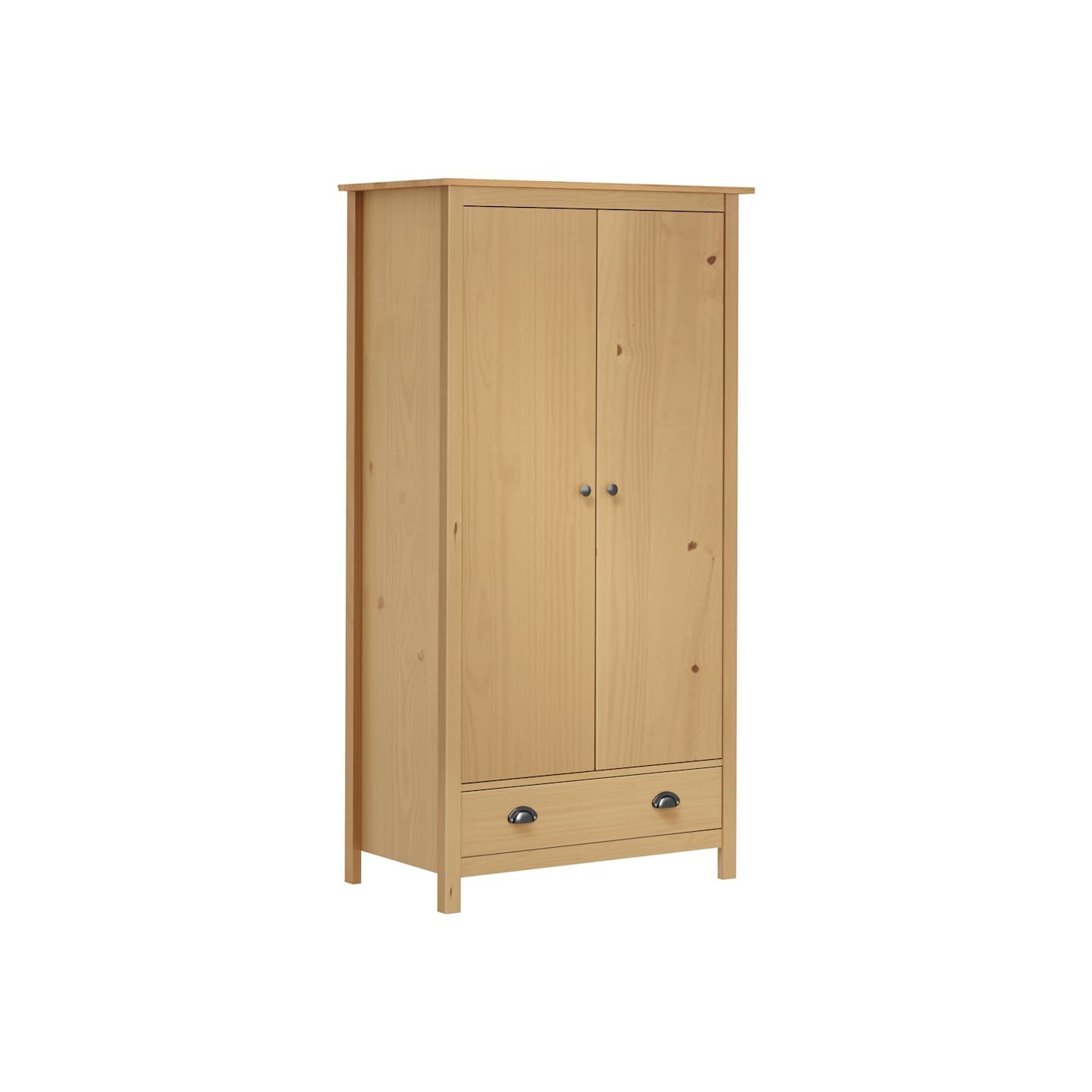 Garde-robe à 2 portes Hill 89x50x170 cm Bois de pin solide
