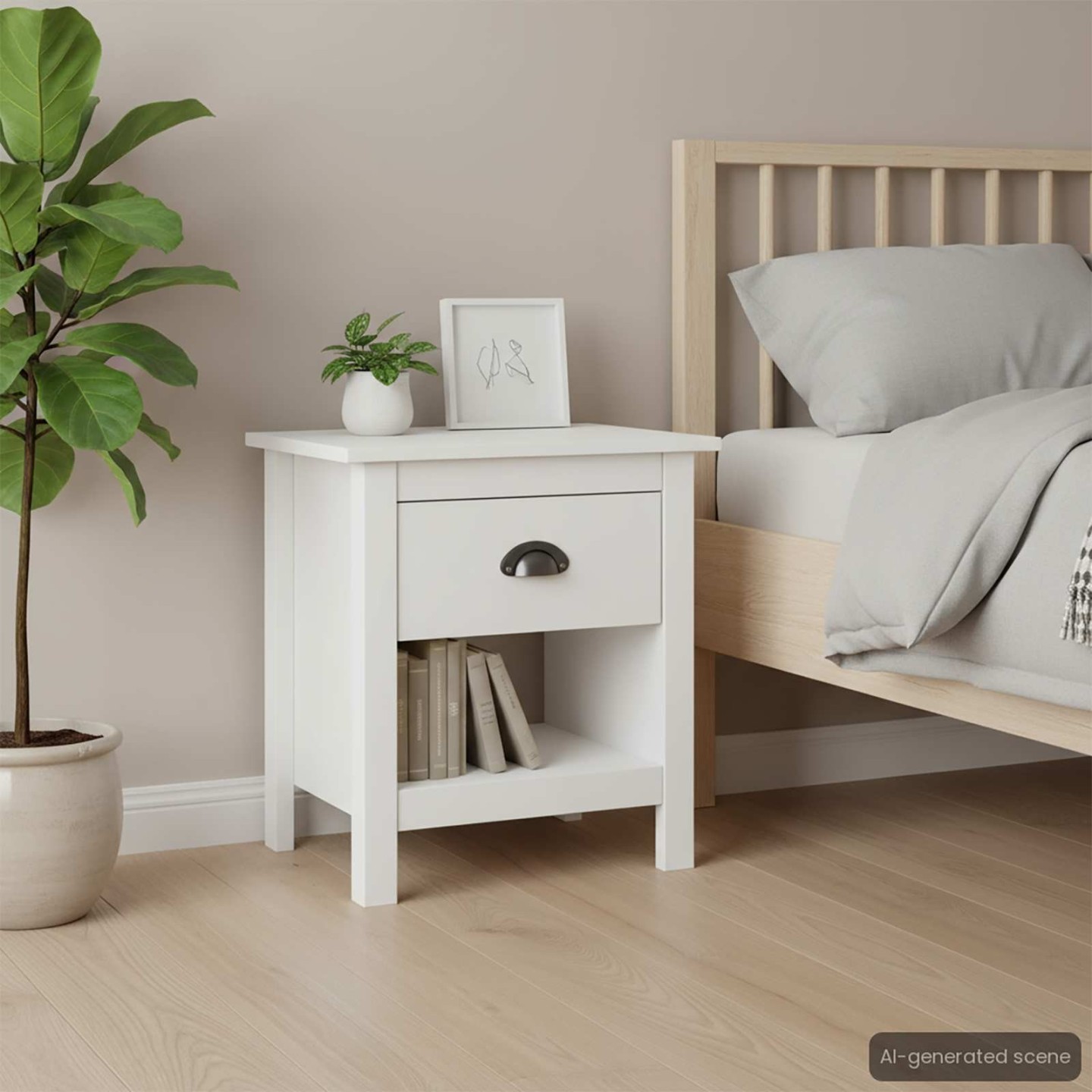Tables de chevet 2 pcs Hill 46x35x49,5 cm Bois de pin solide