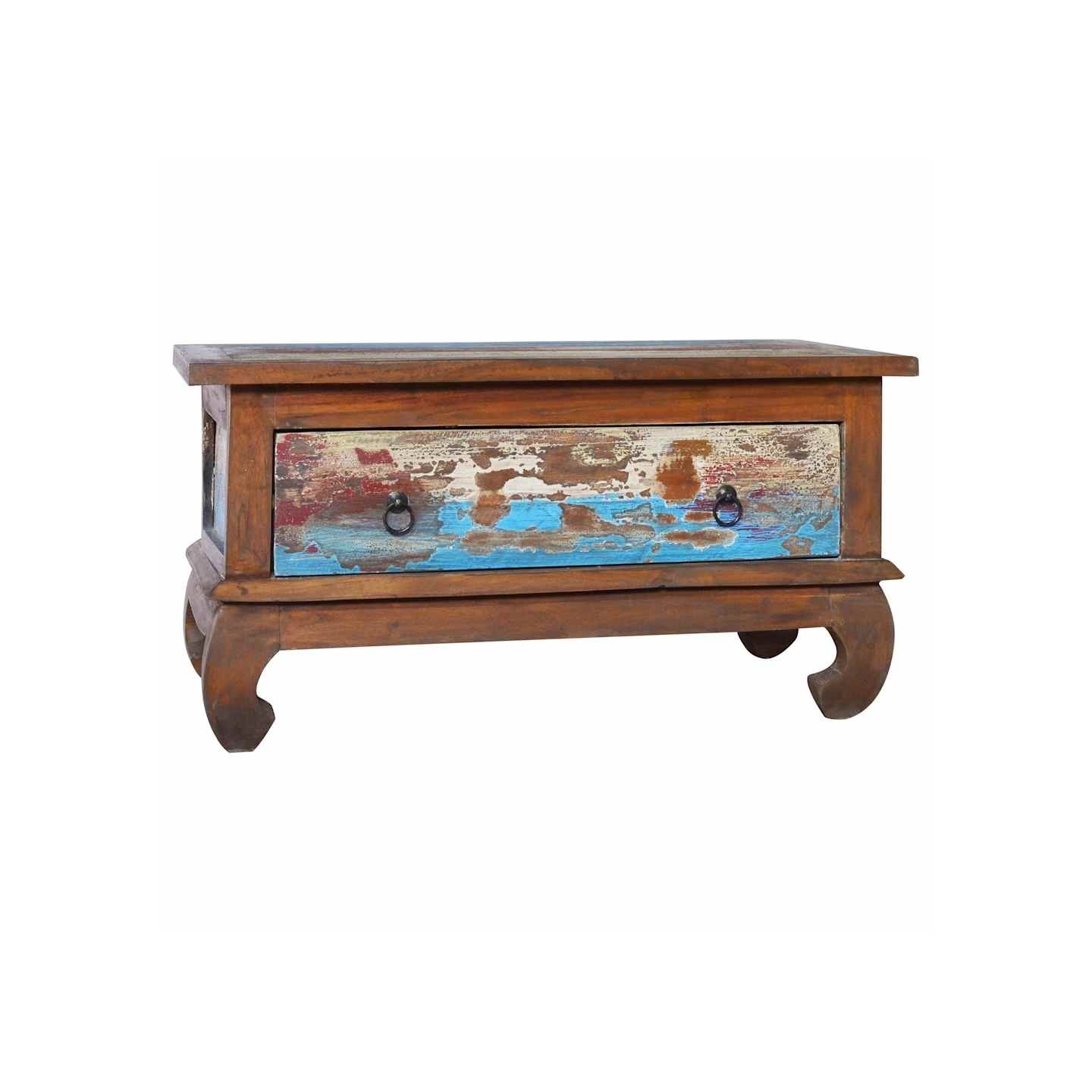 Table basse 80x50x40 cm Bois de teck récupéré