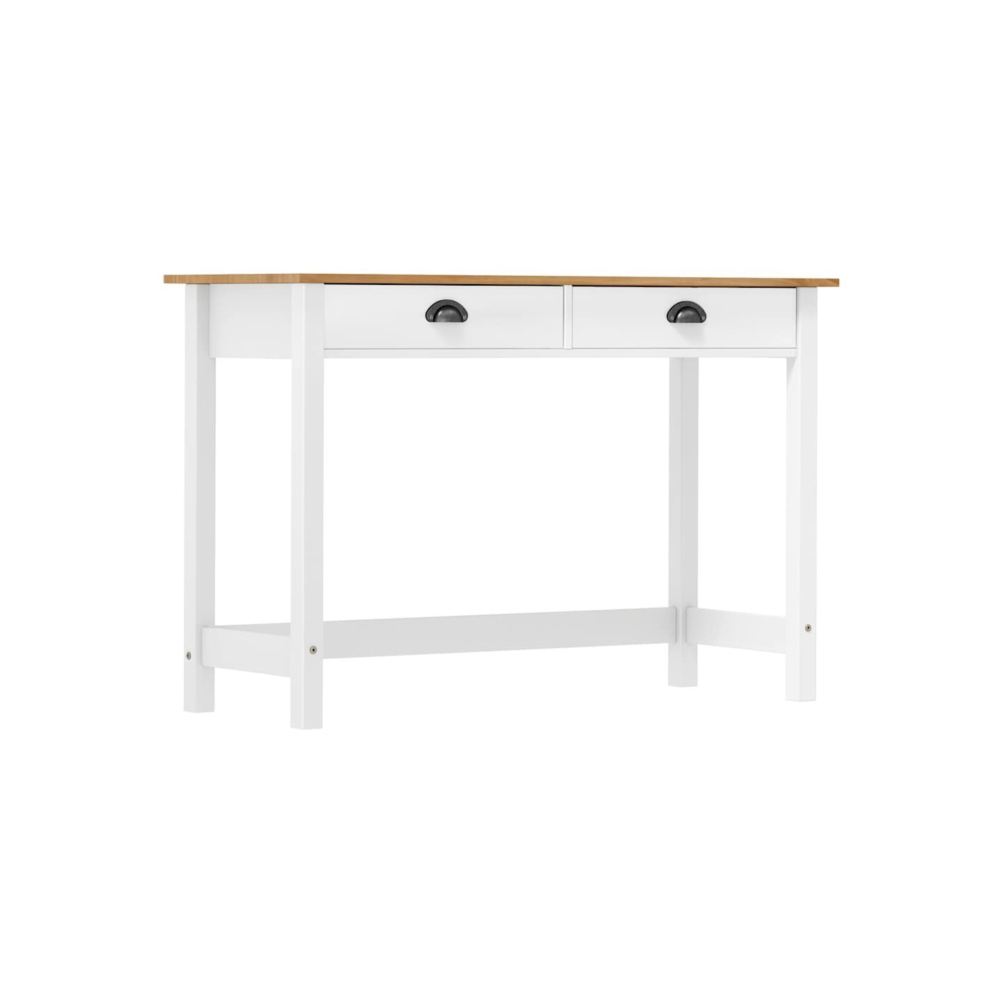 Table console Hill avec 2 tiroirs 110x45x74 cm Pin solide