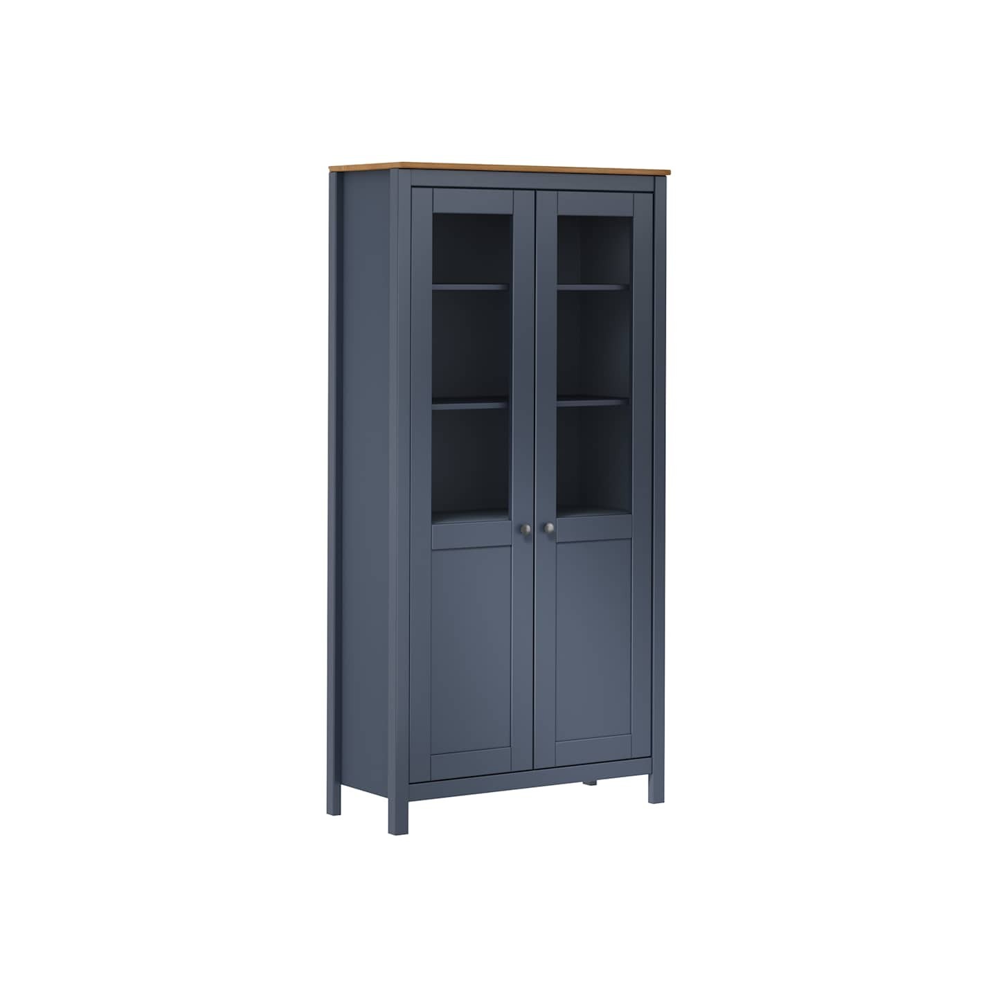 Buffet Hill Gris 85x37x170,5 cm Bois de pin solide