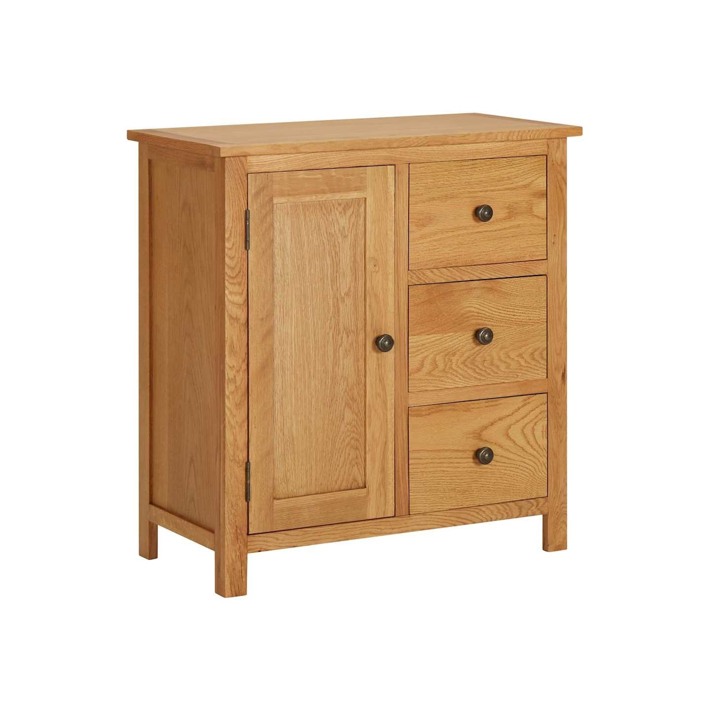 Placard 70x35x75 cm Bois de chêne massif