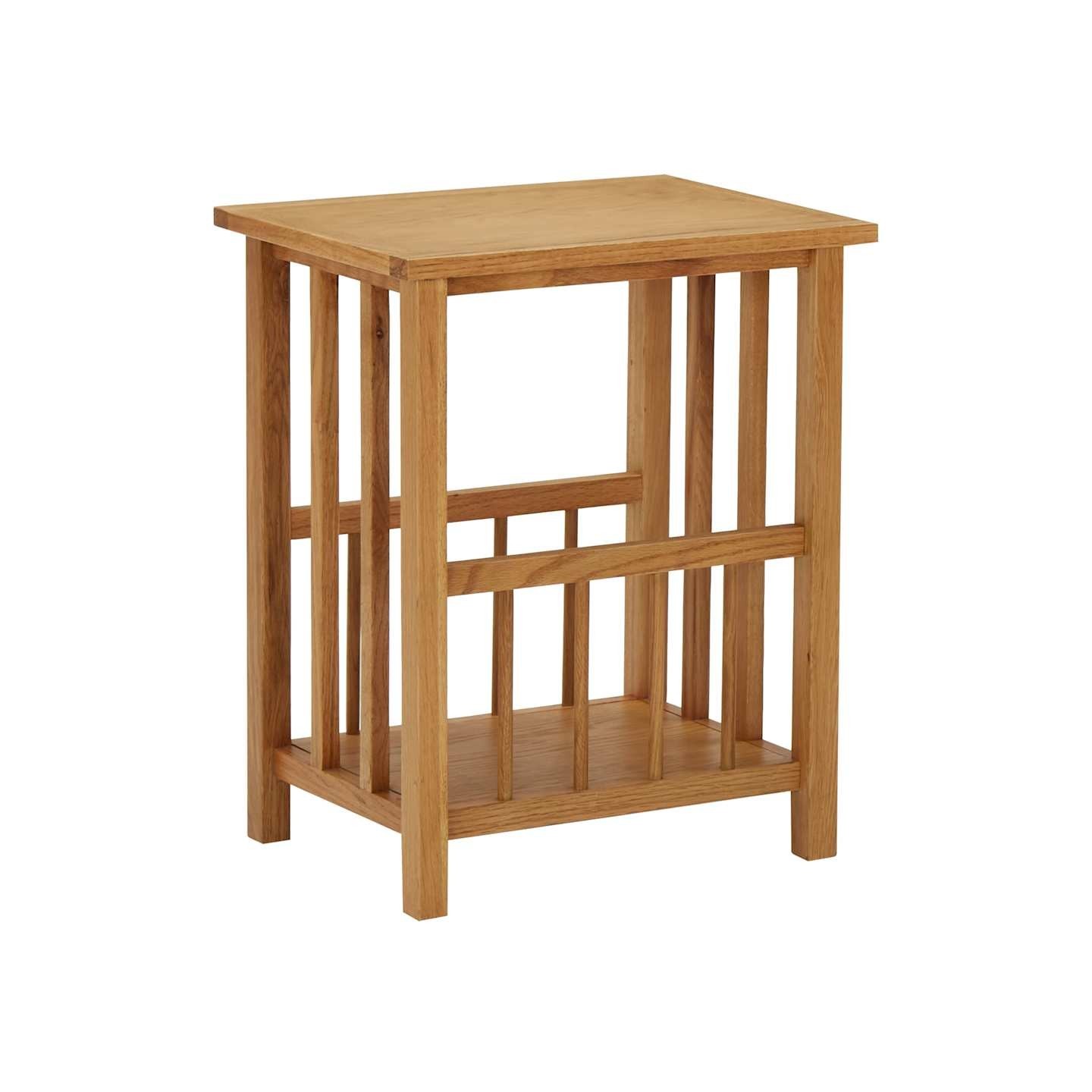 Table à revues 45x35x55 cm Bois de chêne solide
