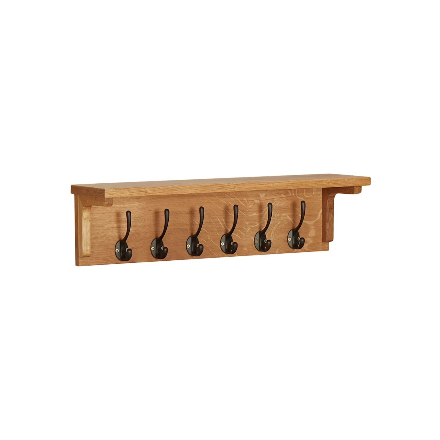 Porte-manteau 60x16x16 cm Bois de chêne massif