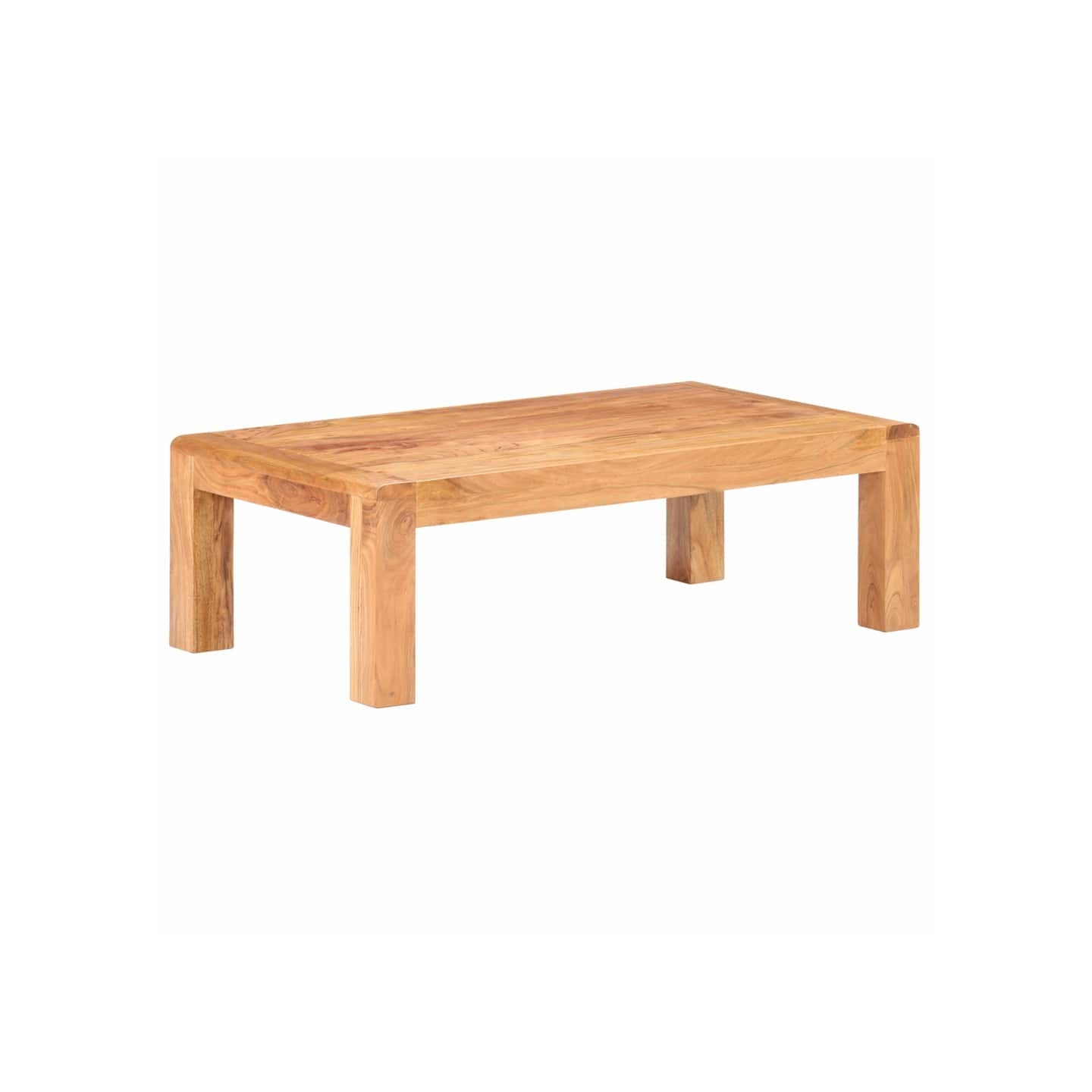 Table basse 110x60x35 cm Bois d'acacia massif et finition miel