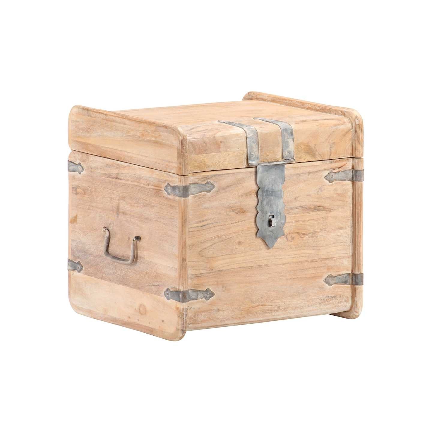 Coffre 40x40x40 cm Bois d'acacia solide