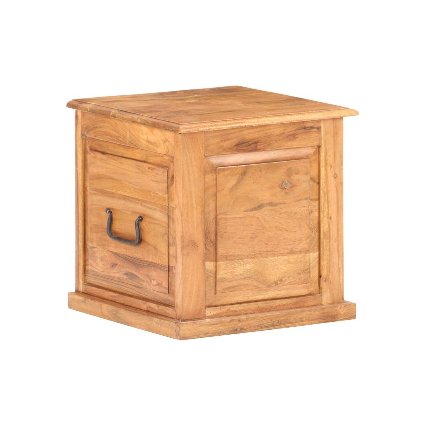 Coffre 40x40x40 cm Bois d'acacia solide