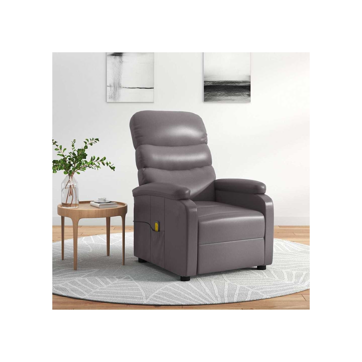 Fauteuil de massage Gris Similicuir