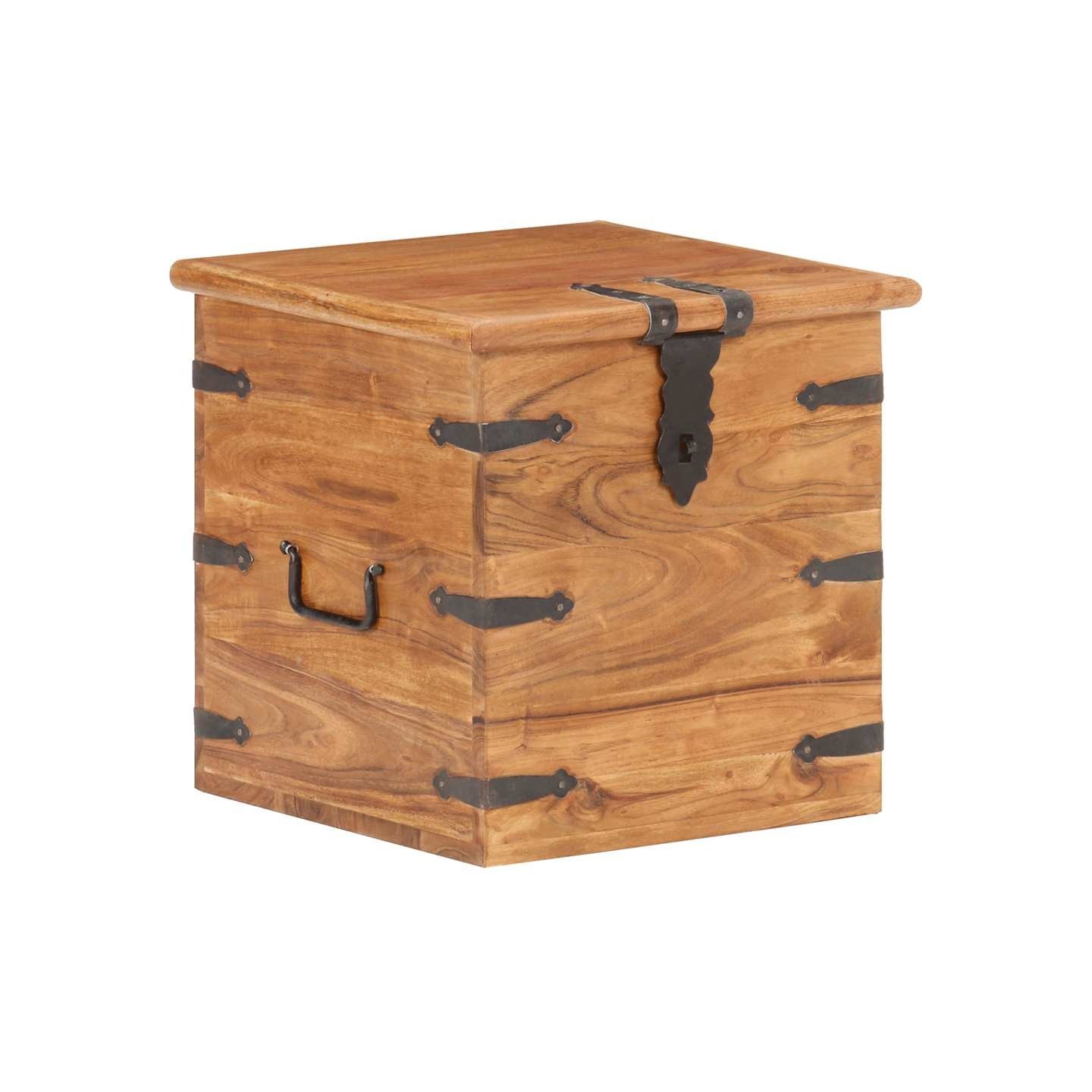 Coffre 40x40x40 cm Bois d'acacia solide