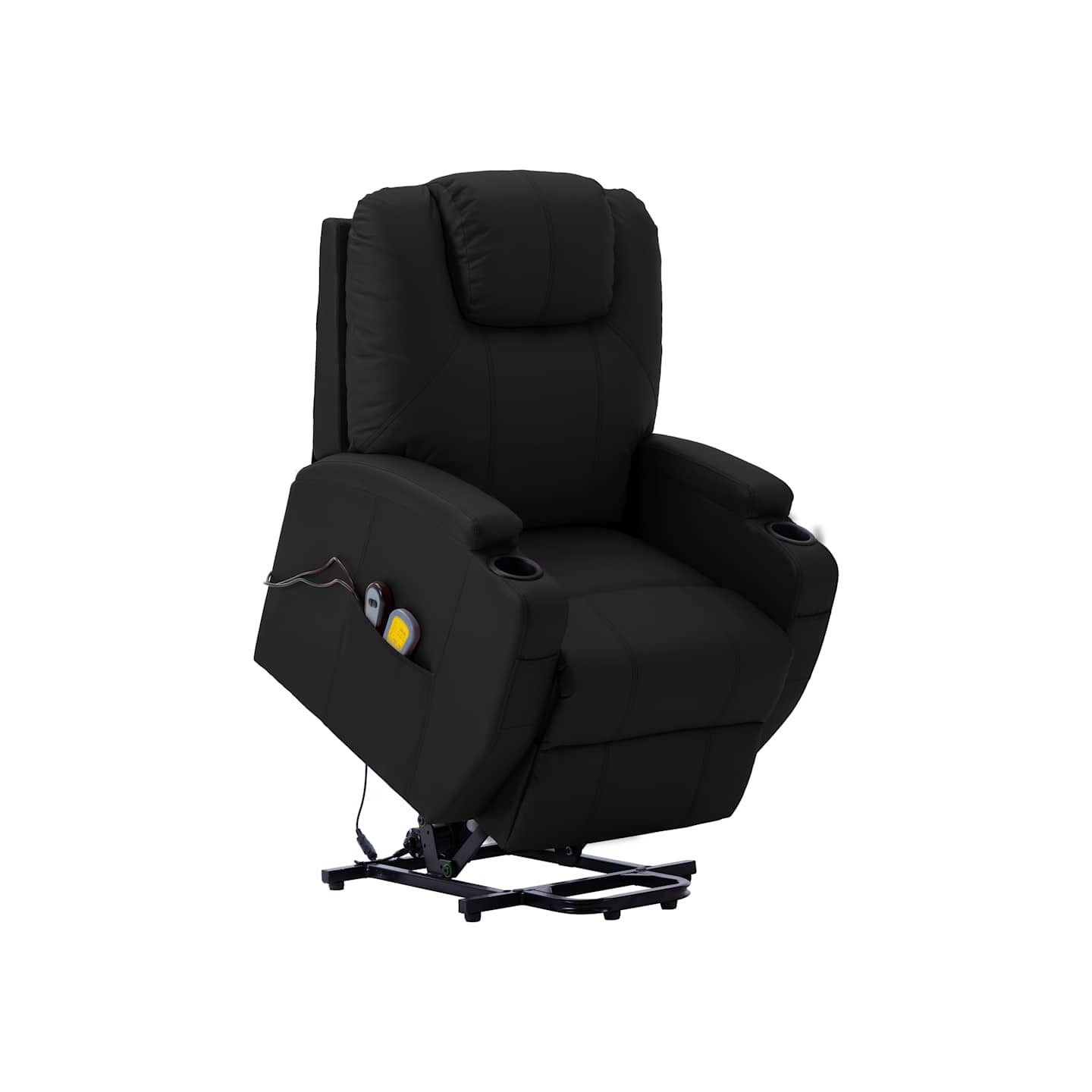 Fauteuil de massage Noir Similicuir