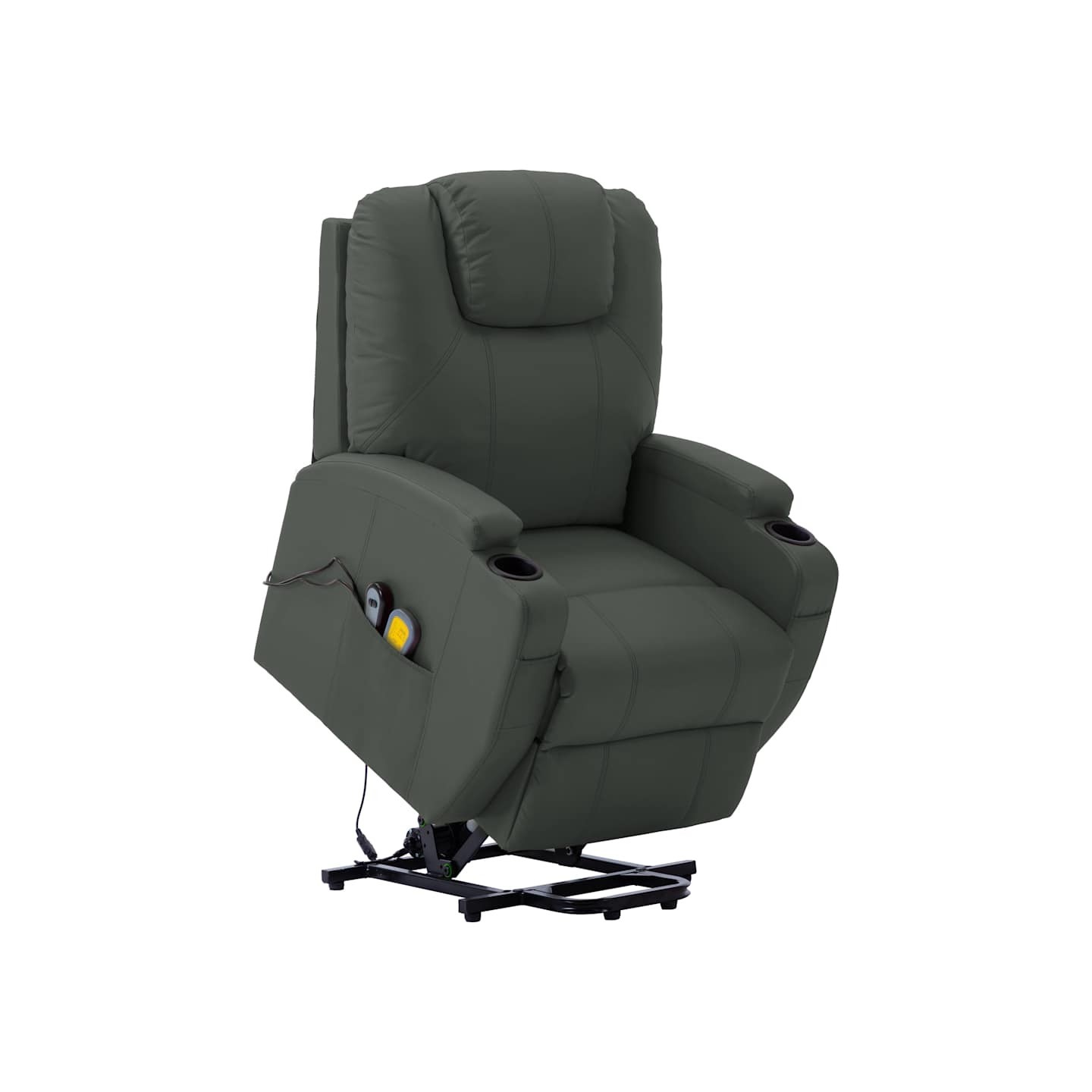 Fauteuil de massage Anthracite Similicuir