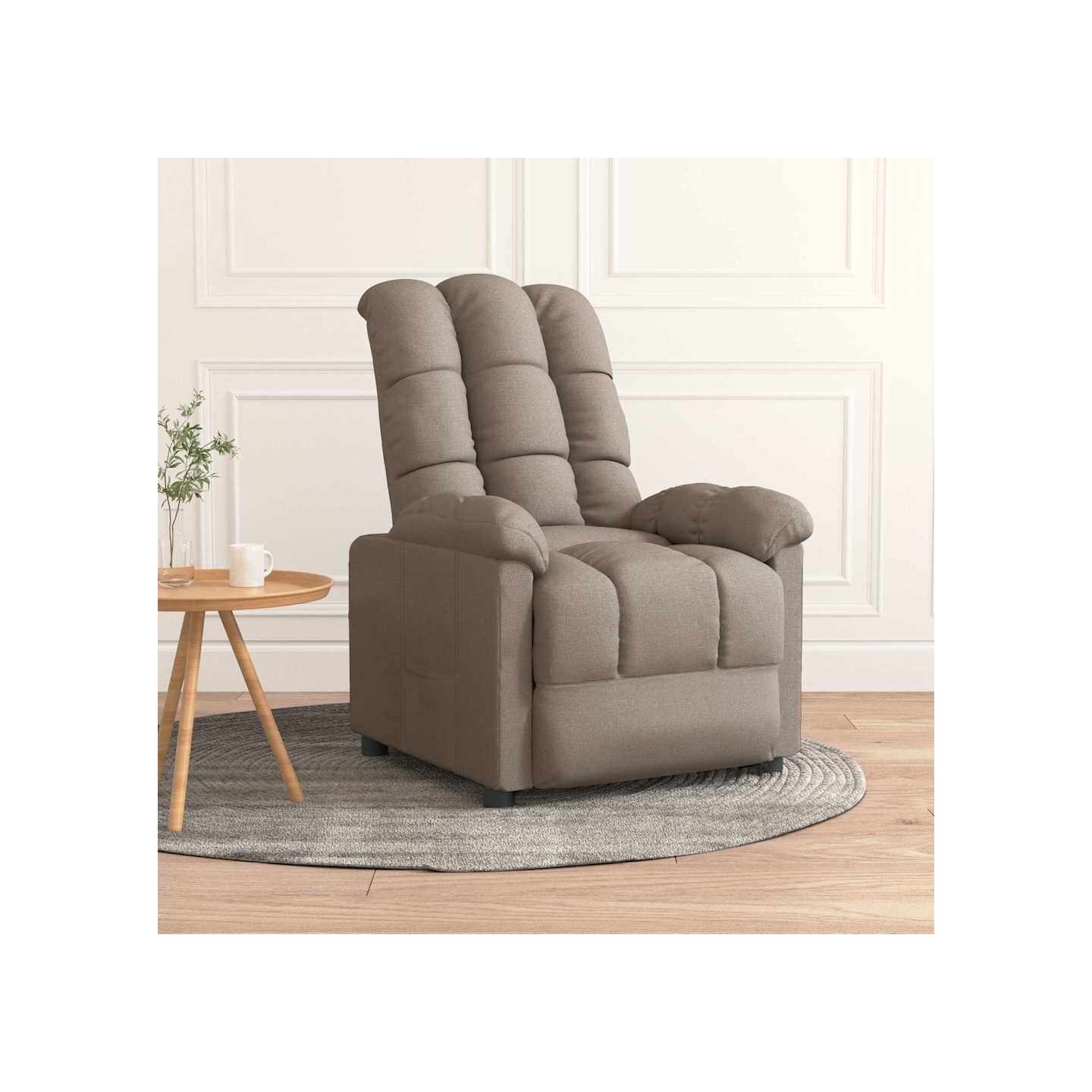 Fauteuil inclinable Taupe Tissu
