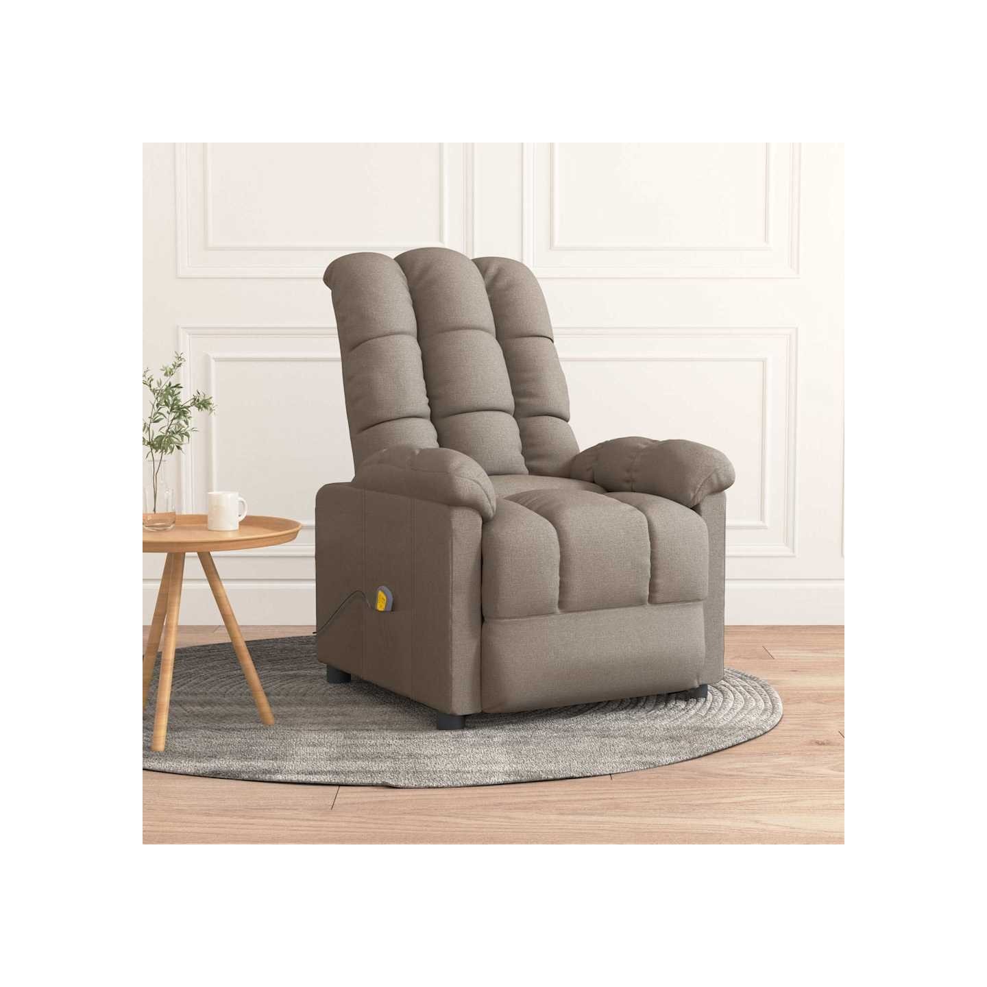 Fauteuil de massage Taupe Tissu
