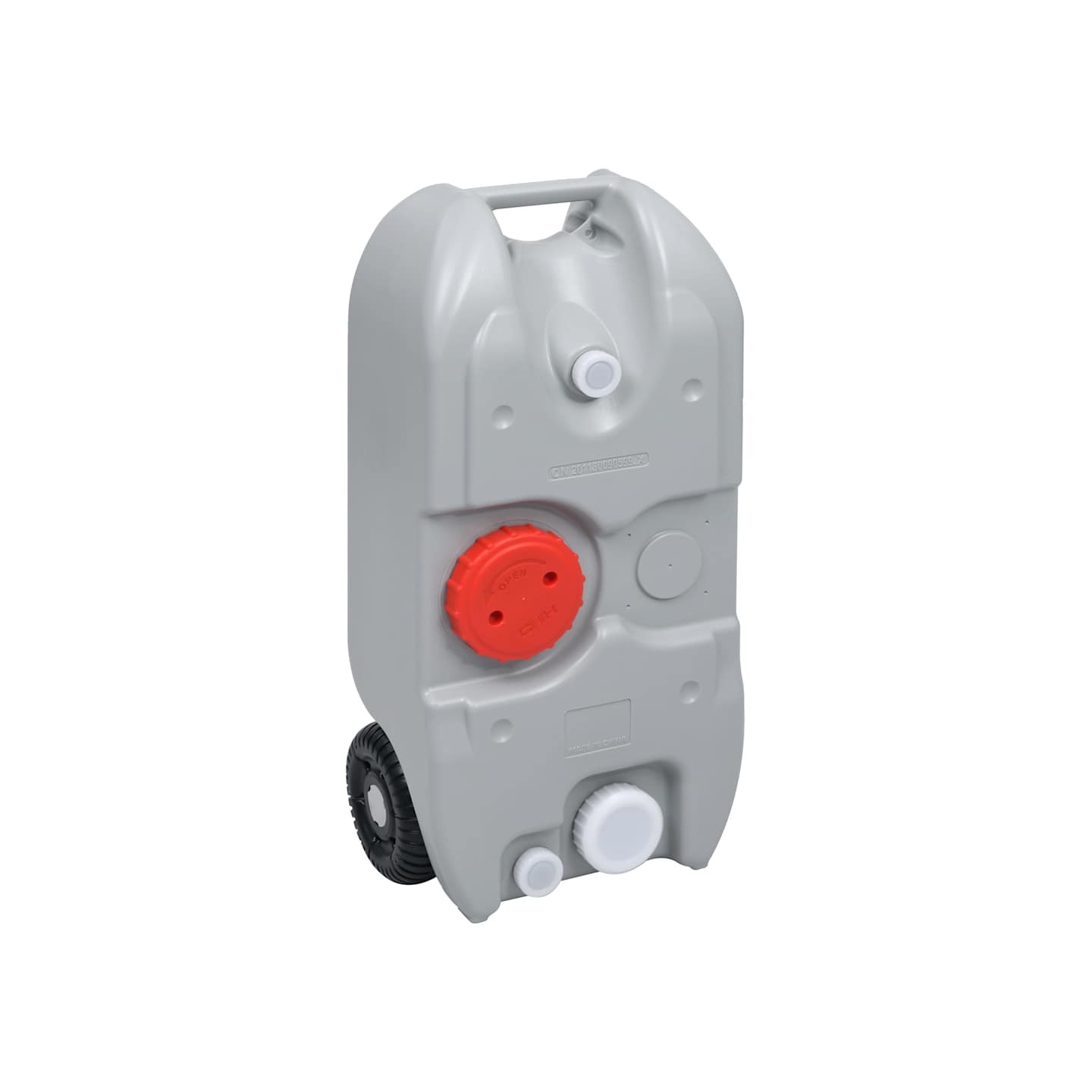 Réservoir d'eau sur roues pour camping 40 L Gris