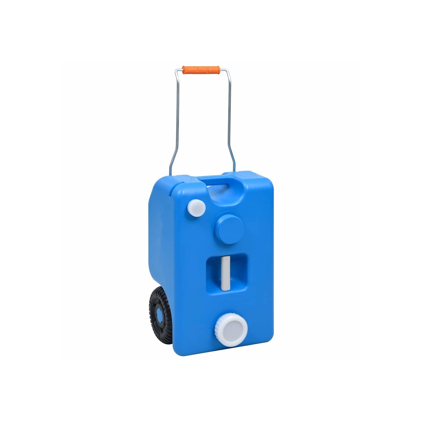 Réservoir d'eau sur roues pour camping 25 L Bleu
