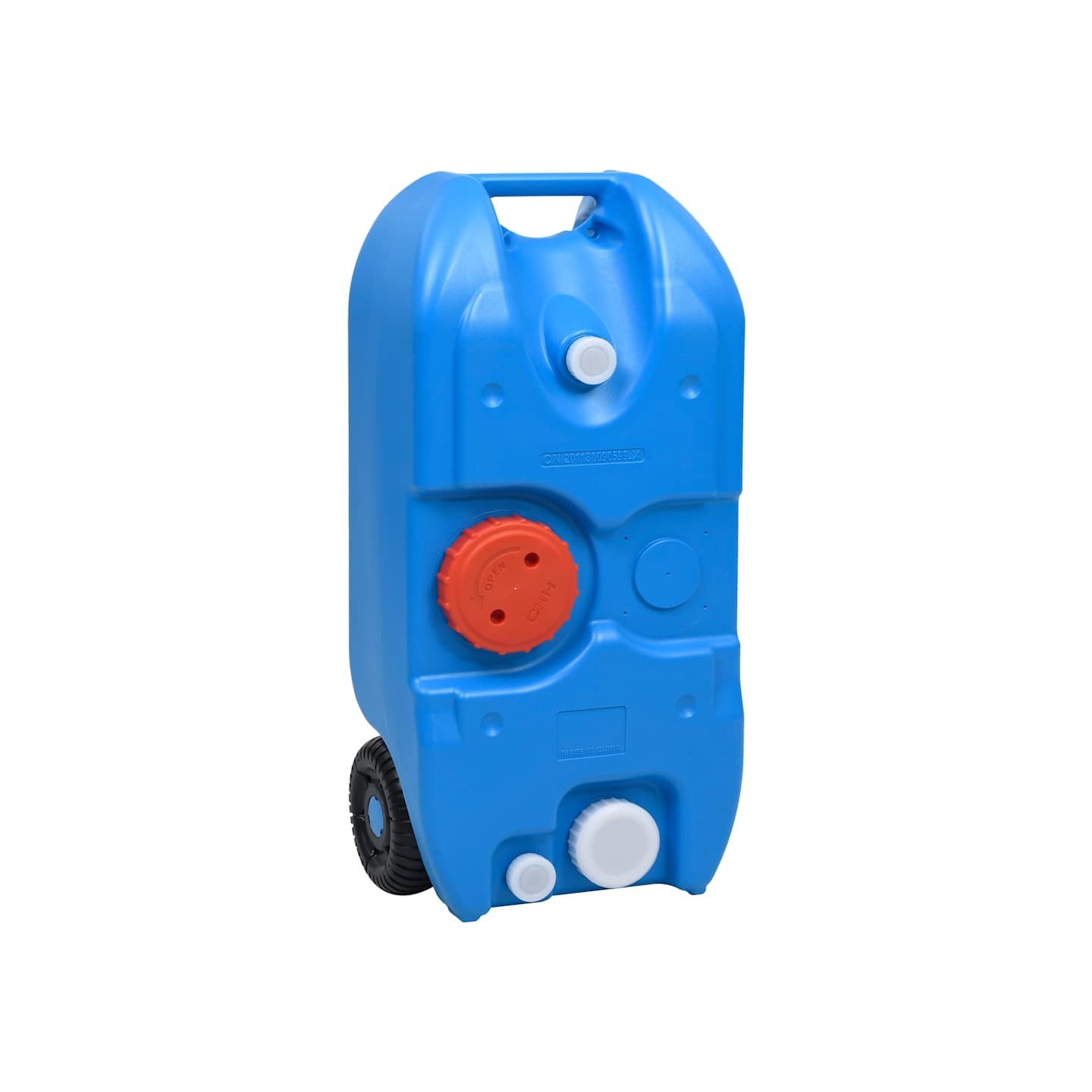 Réservoir d'eau sur roues pour camping 40 L Bleu