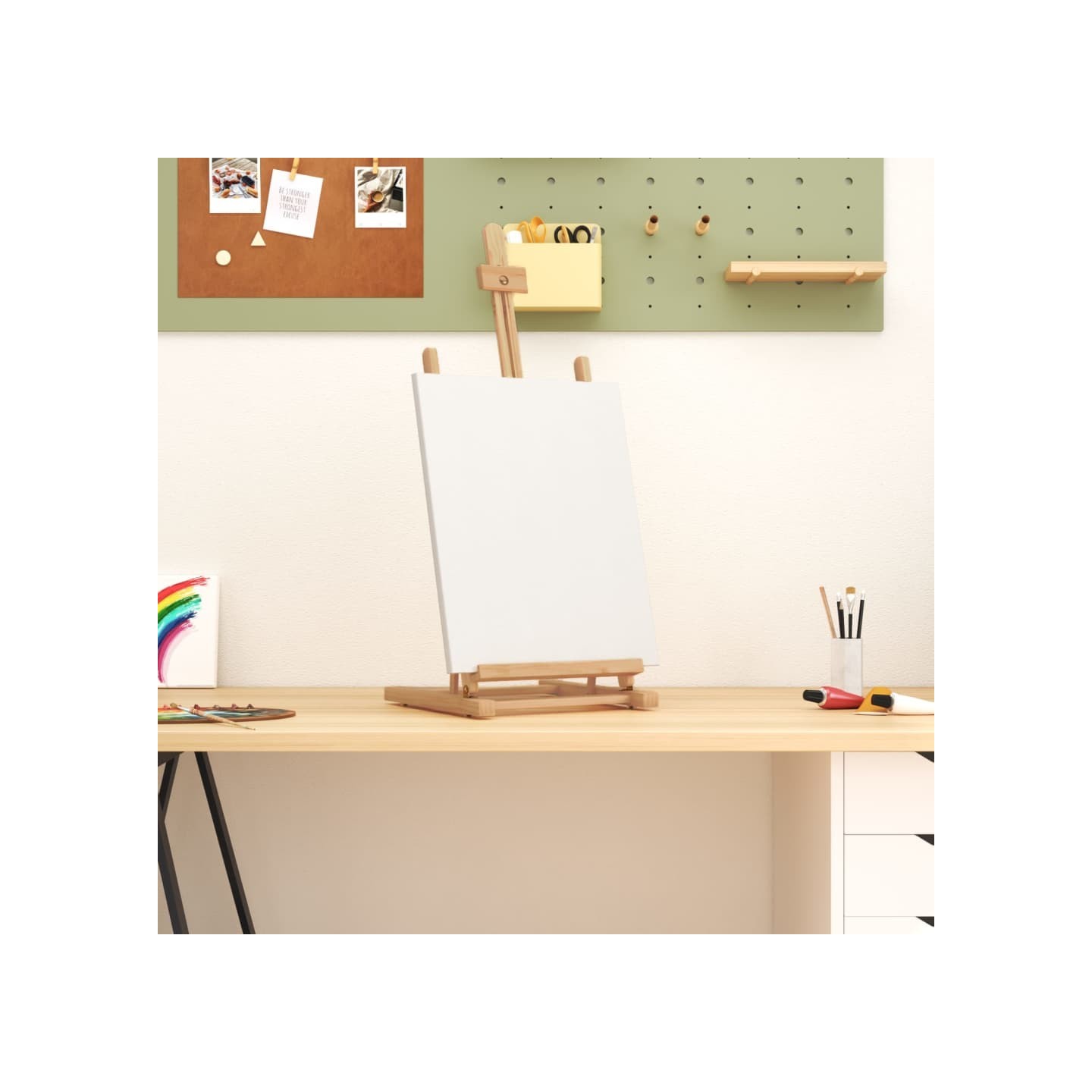 Chevalet de table 29,5x33x80 cm bois de pin massif