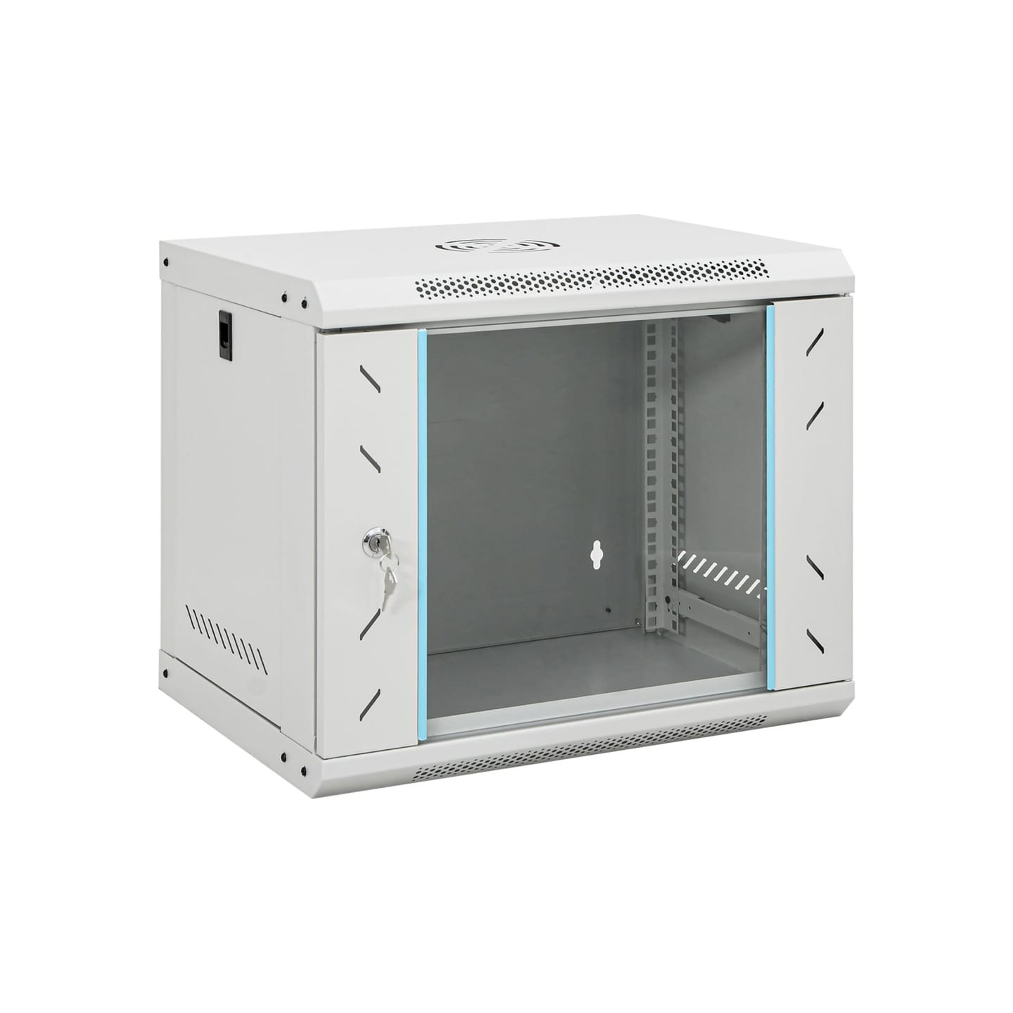 Coffret de réseau mural 9U 19" IP20 53x40x45 cm