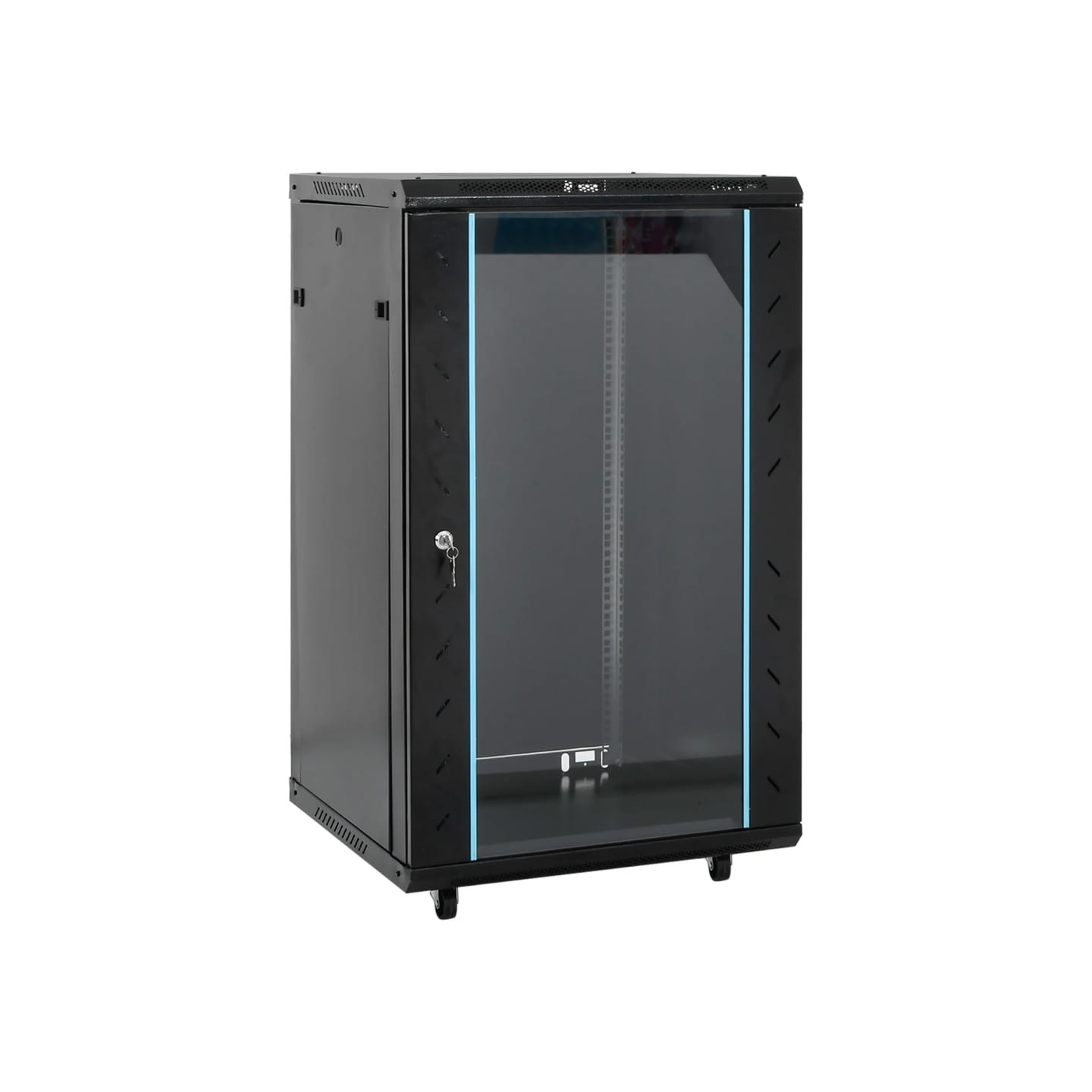 Coffret de réseau à pieds pivotants 18U 19" IP20 60x60x100 cm