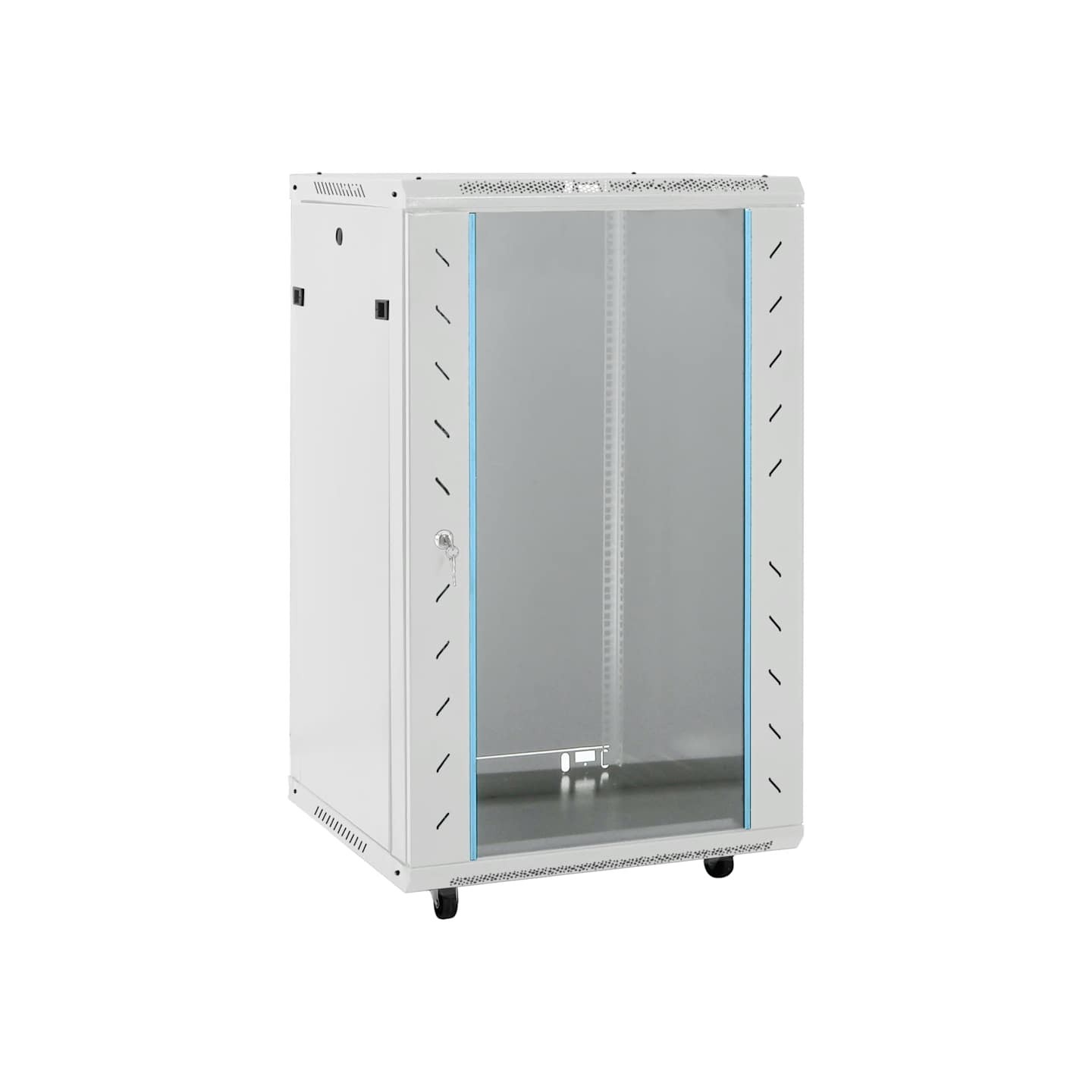 Coffret de réseau à pieds pivotants 18U 19" IP20 60x60x100 cm