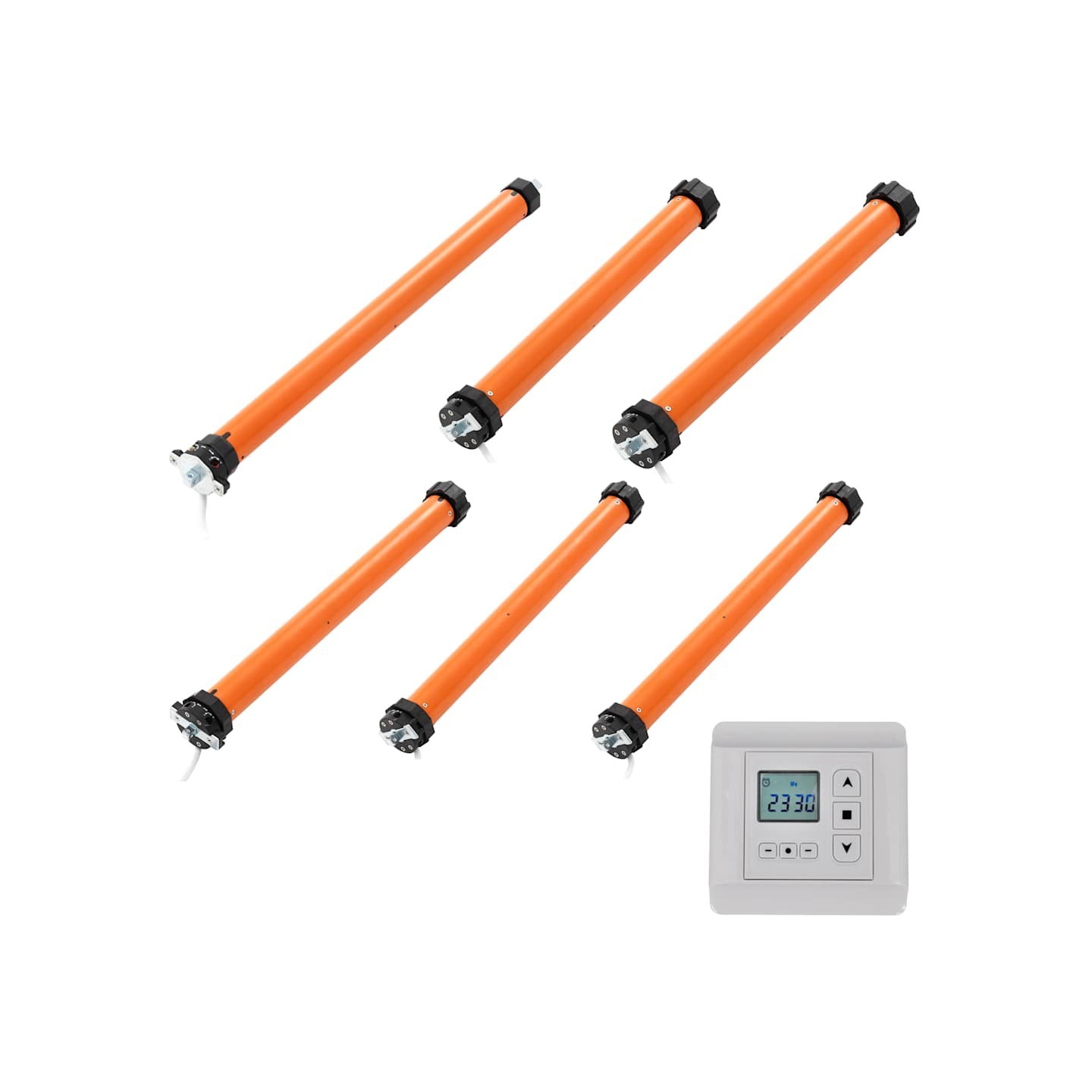 Ensemble de moteurs tubulaires 6 pcs avec contrôleur
