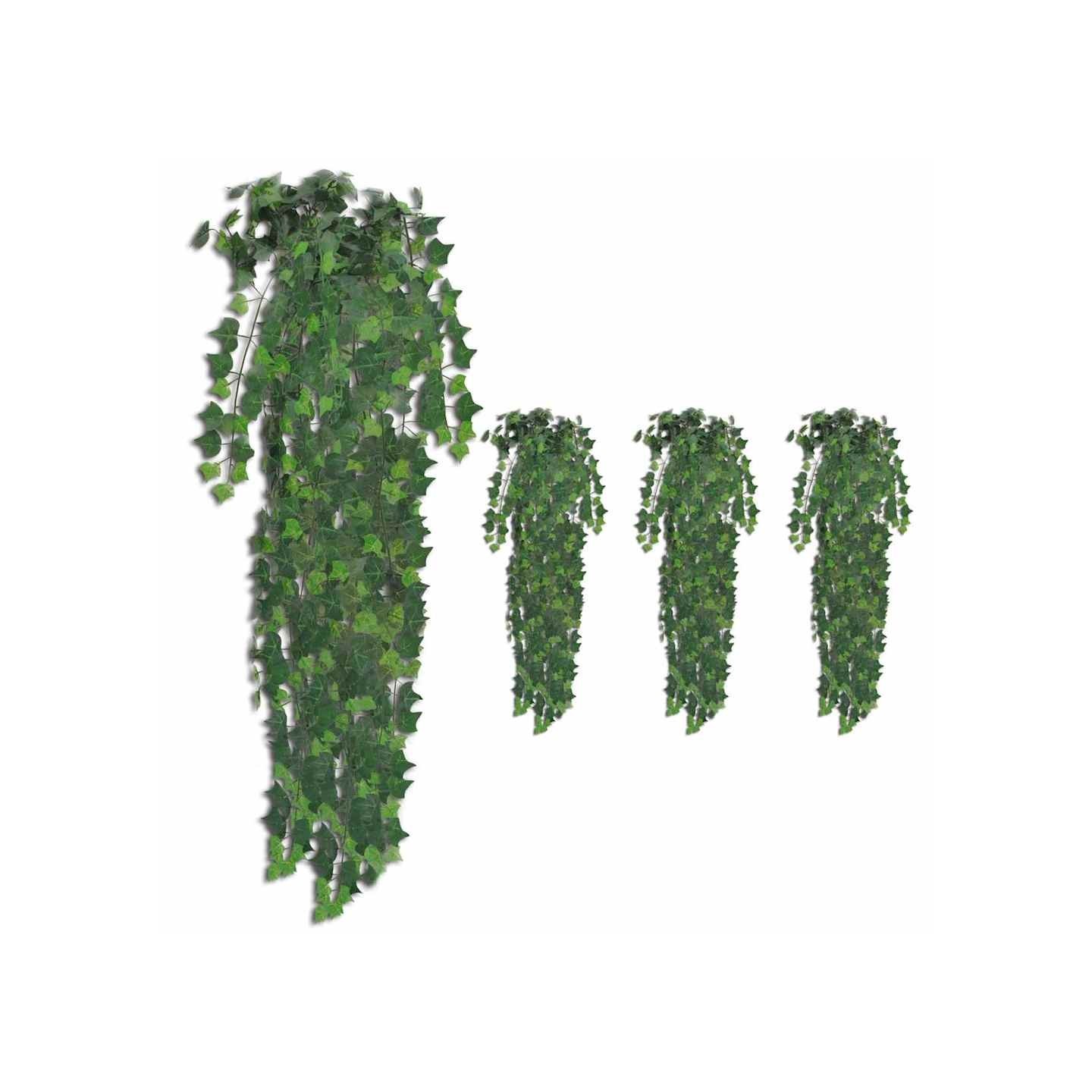 Buissons artificiels de lierre 4 pcs Vert 90 cm